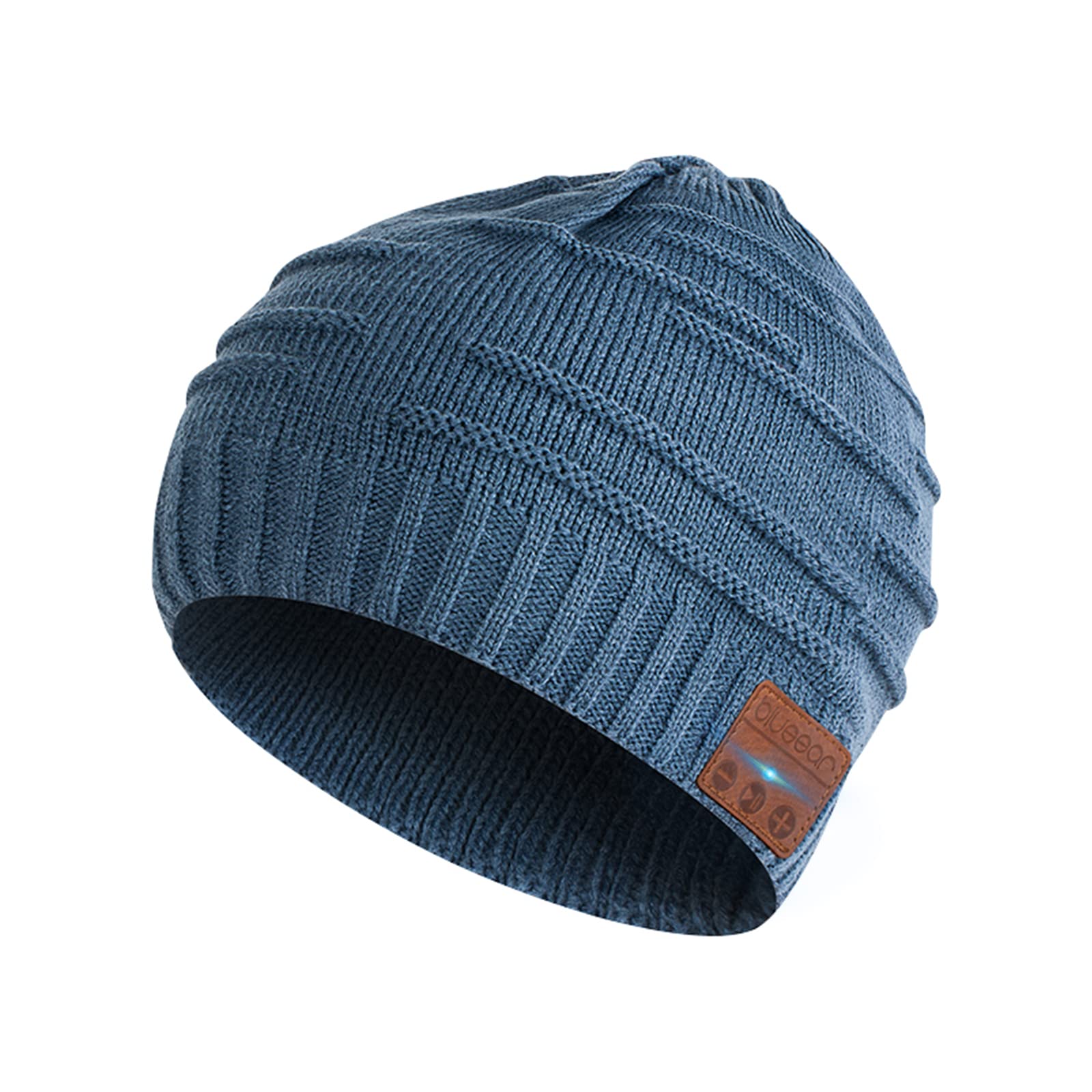 Blueear Bluetooth Beanie Hat - Wireless 5.2 Headphones Winter Knit Cap with Stereo Speaker & Mic - Perfect for Skiing, Running, Commuting - Great Gift for Birthday, Christmas & Thanksgiving