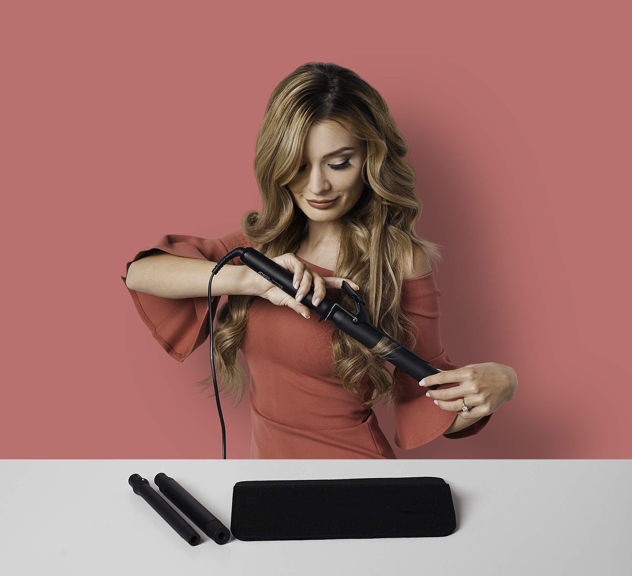 DNA Hair Tools TRICAST THREE PIECE CURLER SET - Professional Hair Curling Iron Kit for Beach Waves, Loose Curls & Tight Ringlets - Perfect for Salon Styling, Home Use & Special Occasions
