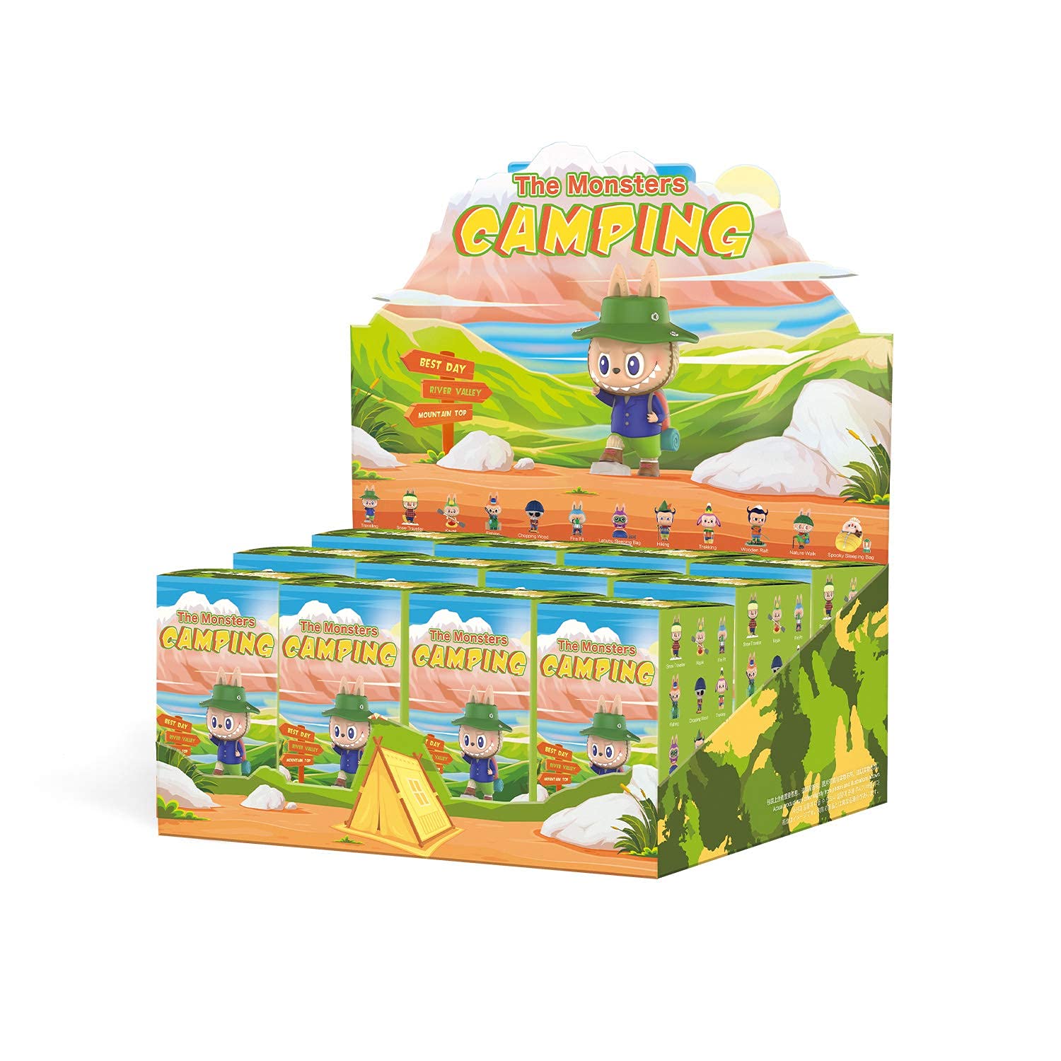 Labubu Camping Series Blind Box Collection - 12PC Cute Kawaii Art Toy Figures for Christmas, Birthday & Holiday Gifts | Popular Collectible for Anime Fans, Home Decor & Party Favors