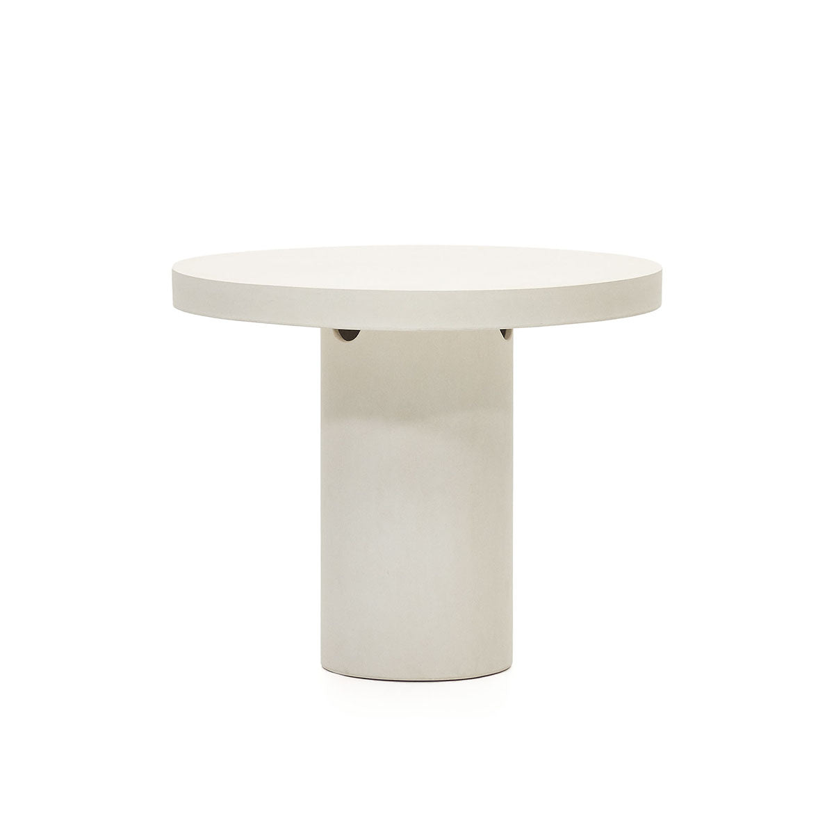 Round Outdoor Dining Table - Aiguablava Patio Table for Garden, Backyard, Poolside & Outdoor Entertaining