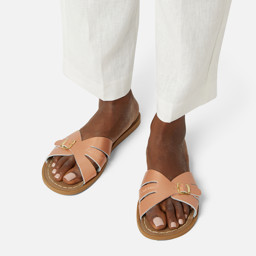 Salt Water Classic Slide Sandals - Comfortable Beach & Pool Slides for Men and Women - Perfect for Summer, Vacation, and Outdoor Activities