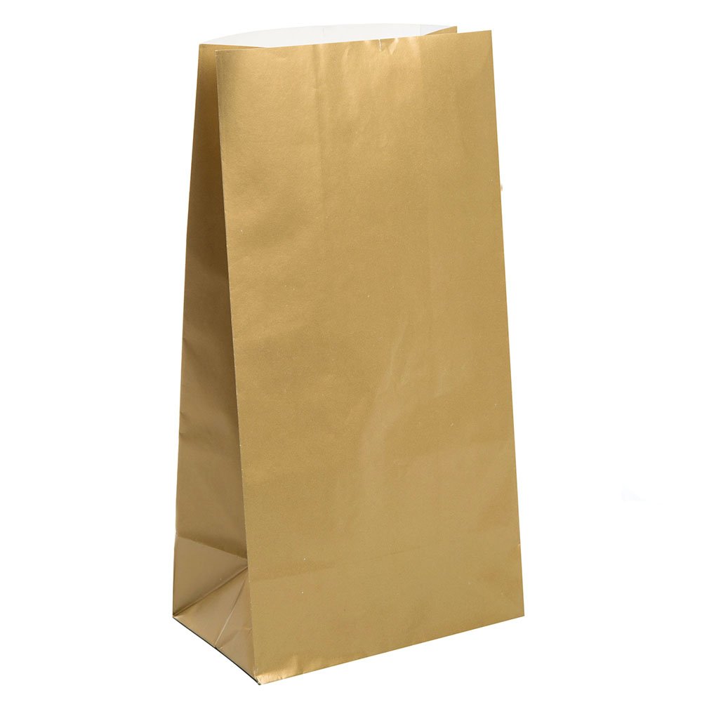 Premium Silver Metallic Gift Bags (Pack of 10) - Elegant & Eco-Friendly Party Favor Bags for Birthdays, Weddings, Baby Showers & Special Events