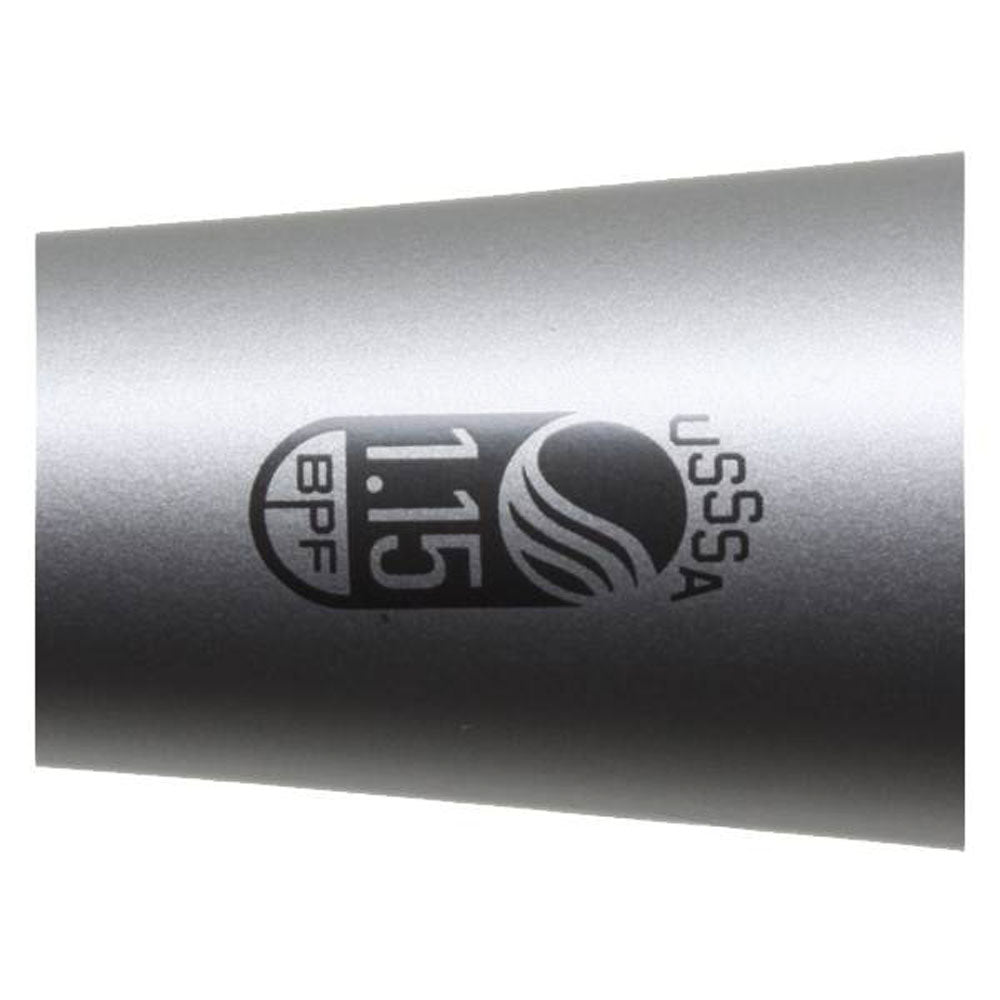 New Baden Axe L135A Phenom 12 USSSA Baseball Bat - Silver | Youth Little League Bat for Baseball Games & Training