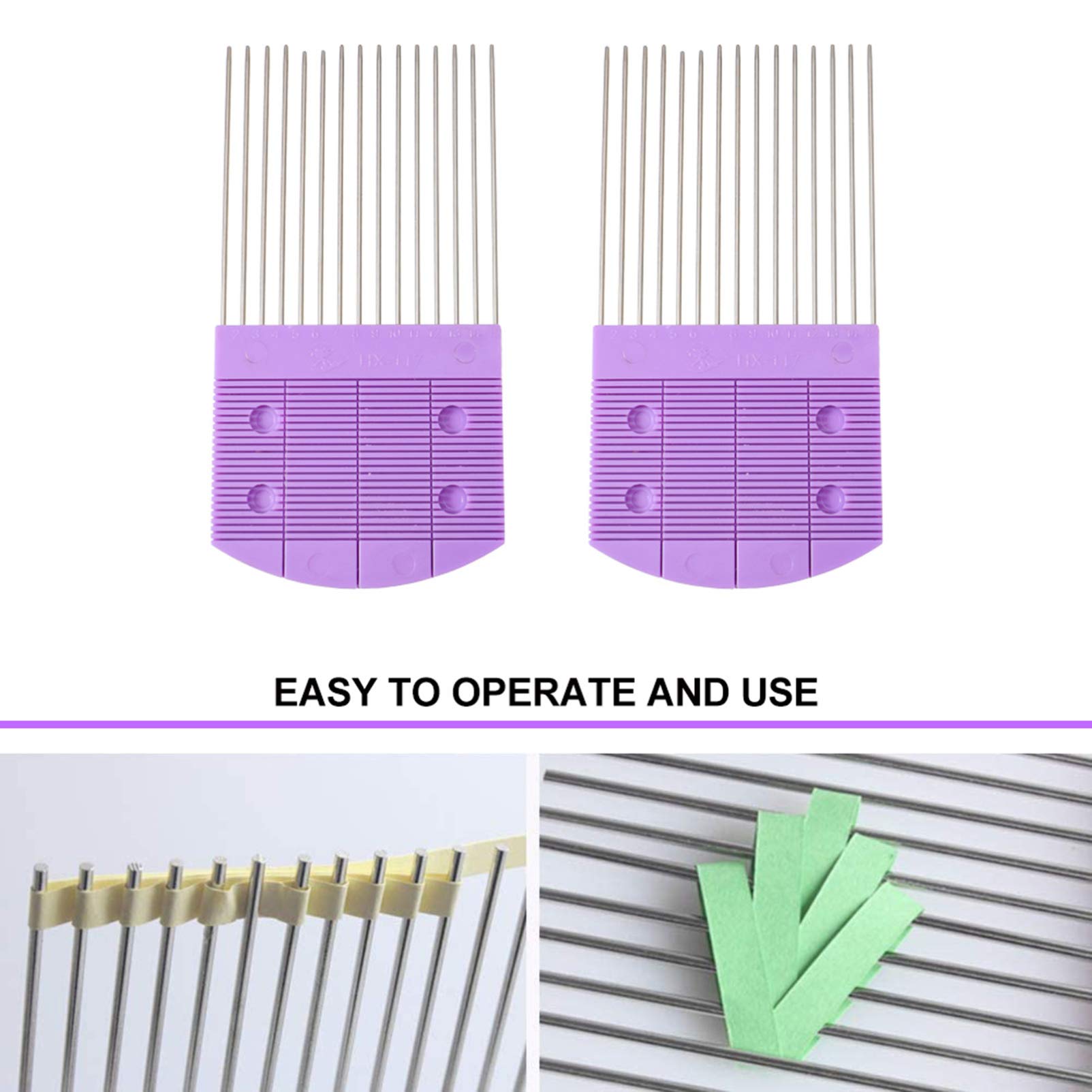 Premium Stainless Steel Quilling Combs & Paper Quilling Pen Set - 2PCS DIY Paper Craft Tools for Scrapbooking, Card Making, and Decorative Art Projects | Perfect for Beginners and Professionals