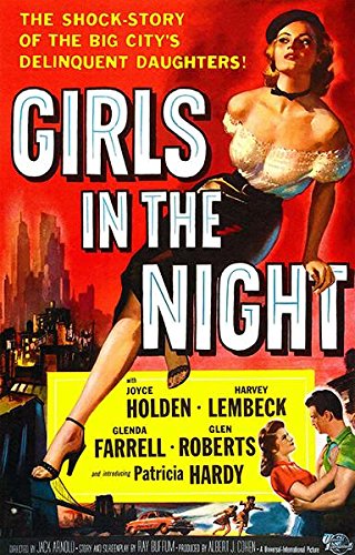Vintage 1953 Girls in The Night Movie Poster - Classic Film Memorabilia for Home Theater & Man Cave Decor