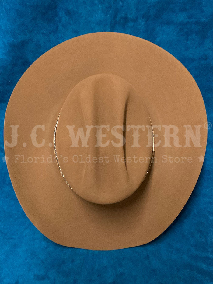 Resistol RFPNCK 7540E9 Piney Creek 6X George Strait Collection Felt Hat in Chestnut #10 - Perfect for Western Wear, Country Music Events & Outdoor Adventures