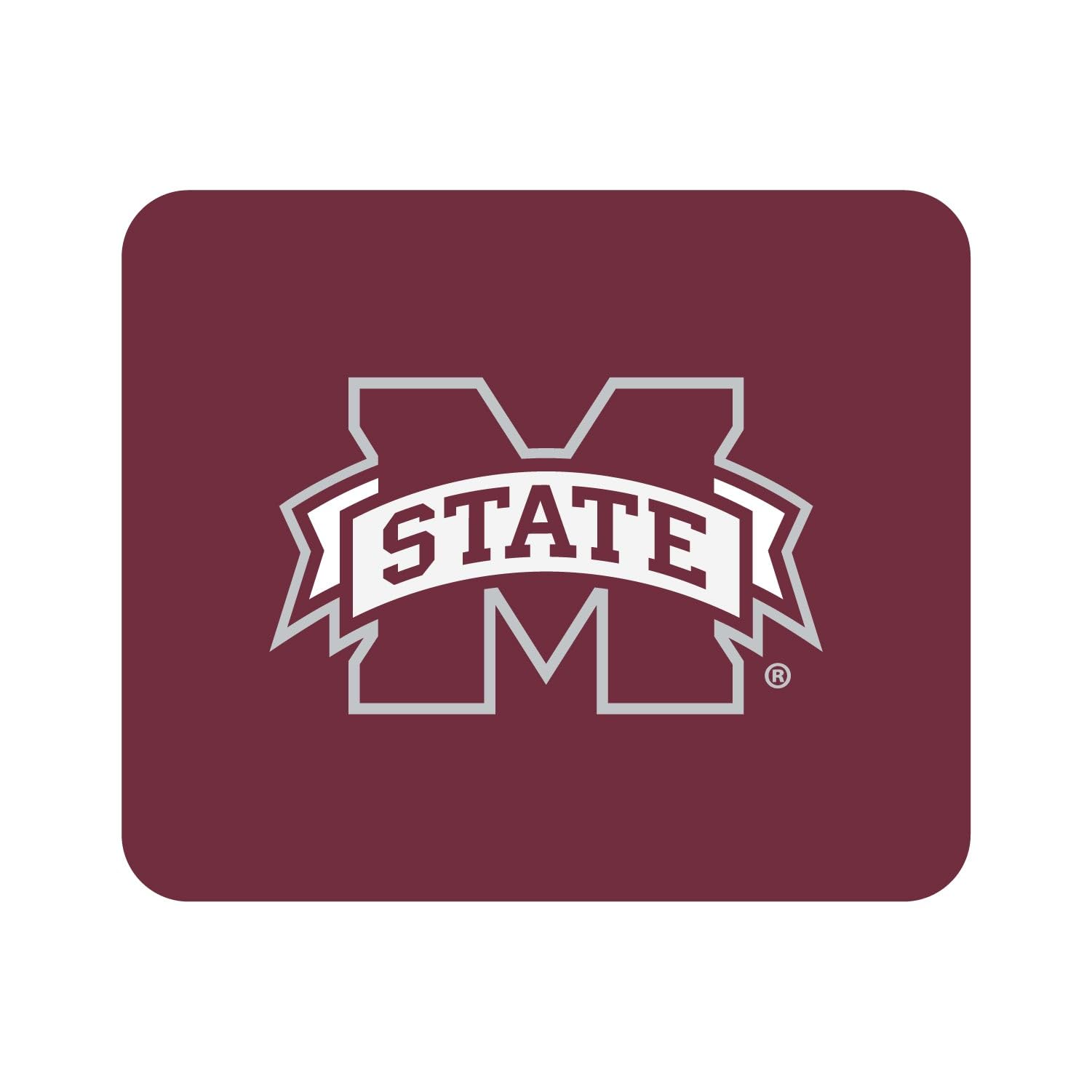 Mississippi State University Mouse Pad - Non-Slip Fabric Gaming Mouse Mat with Stitched Edges for PC, Laptop, Office & Home Use