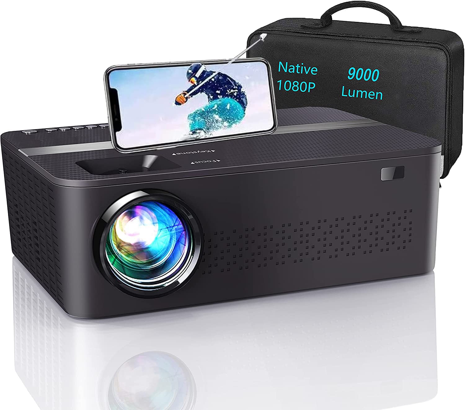 Native 1080p 4K Outdoor Projector - 10000 Lux Brightness with 450