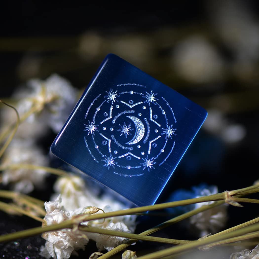 LANGWEI D&D Dice Set - Beautiful Blue Opal Polyhedral Dice for Dungeons & Dragons, TRPG, Tabletop RPG Games | Perfect for D&D Campaigns, RPG Nights & Fantasy Gaming Sessions