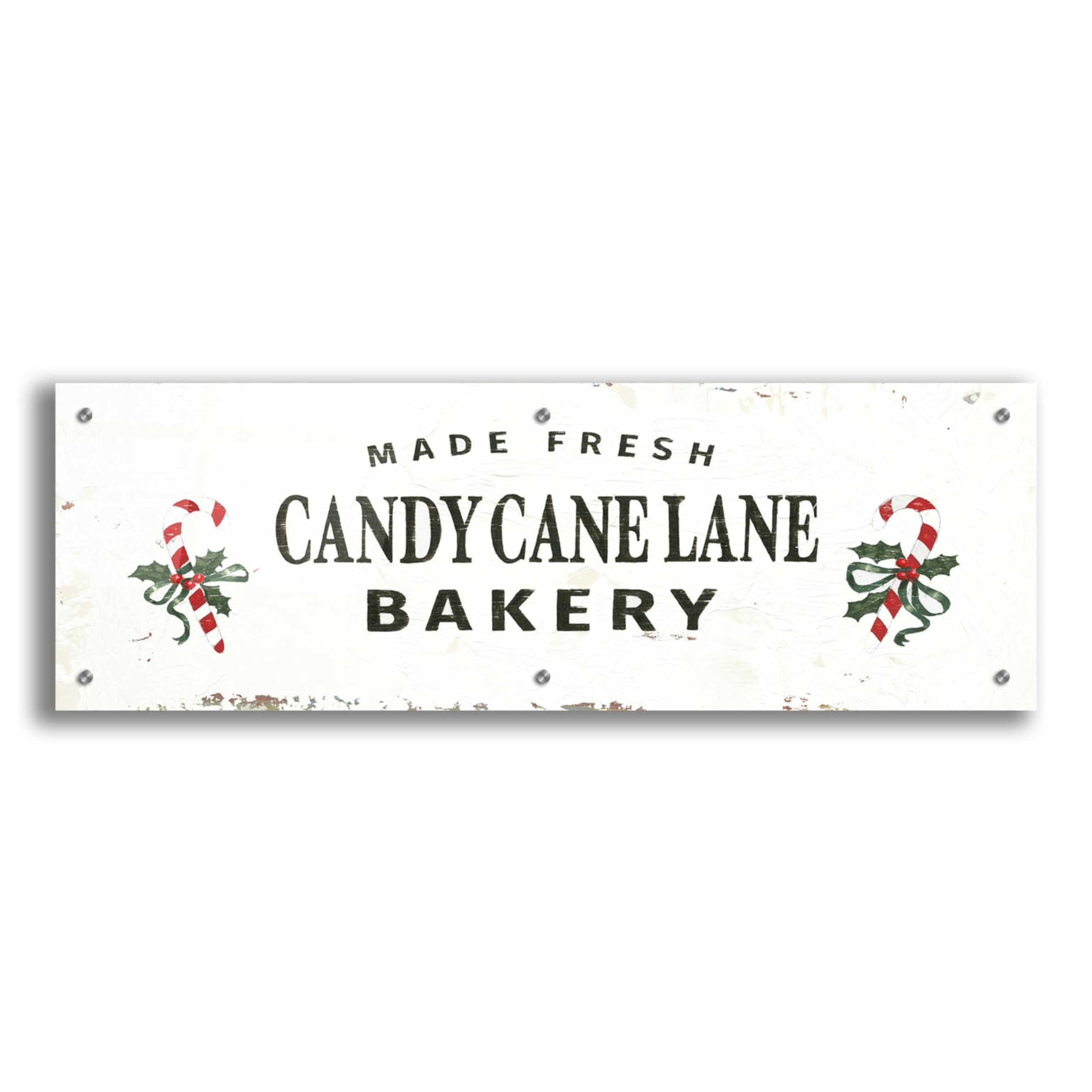 James Wiens 'Christmas in the Heartland V' Acrylic Glass Wall Art - 36x12 Inches Holiday Home Decor for Living Room, Bedroom & Office