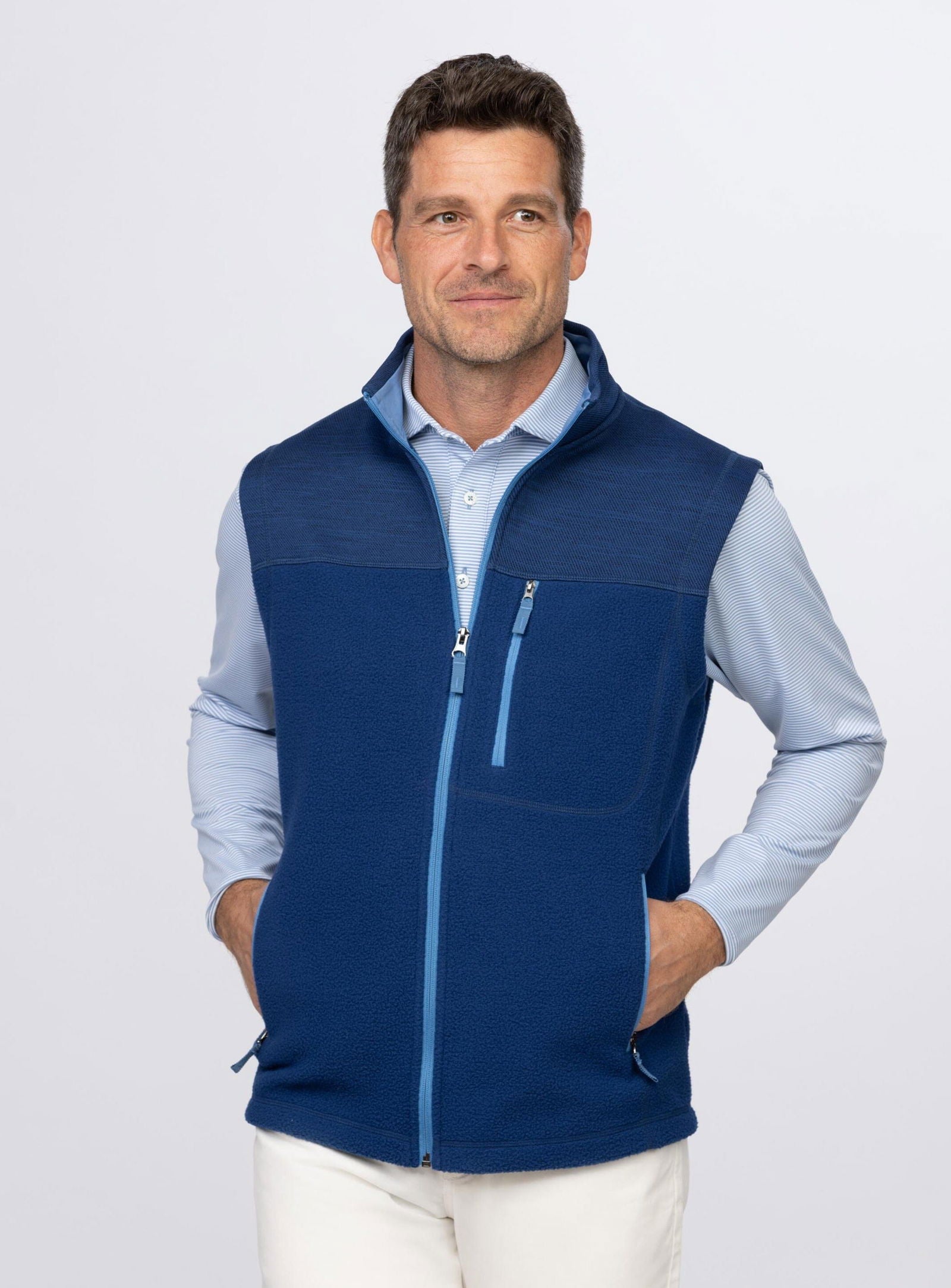 Steele Full Zip Vest for Men & Women - Lightweight Outdoor Fleece Jacket for Hiking, Camping & Casual Wear - Closeout Sale