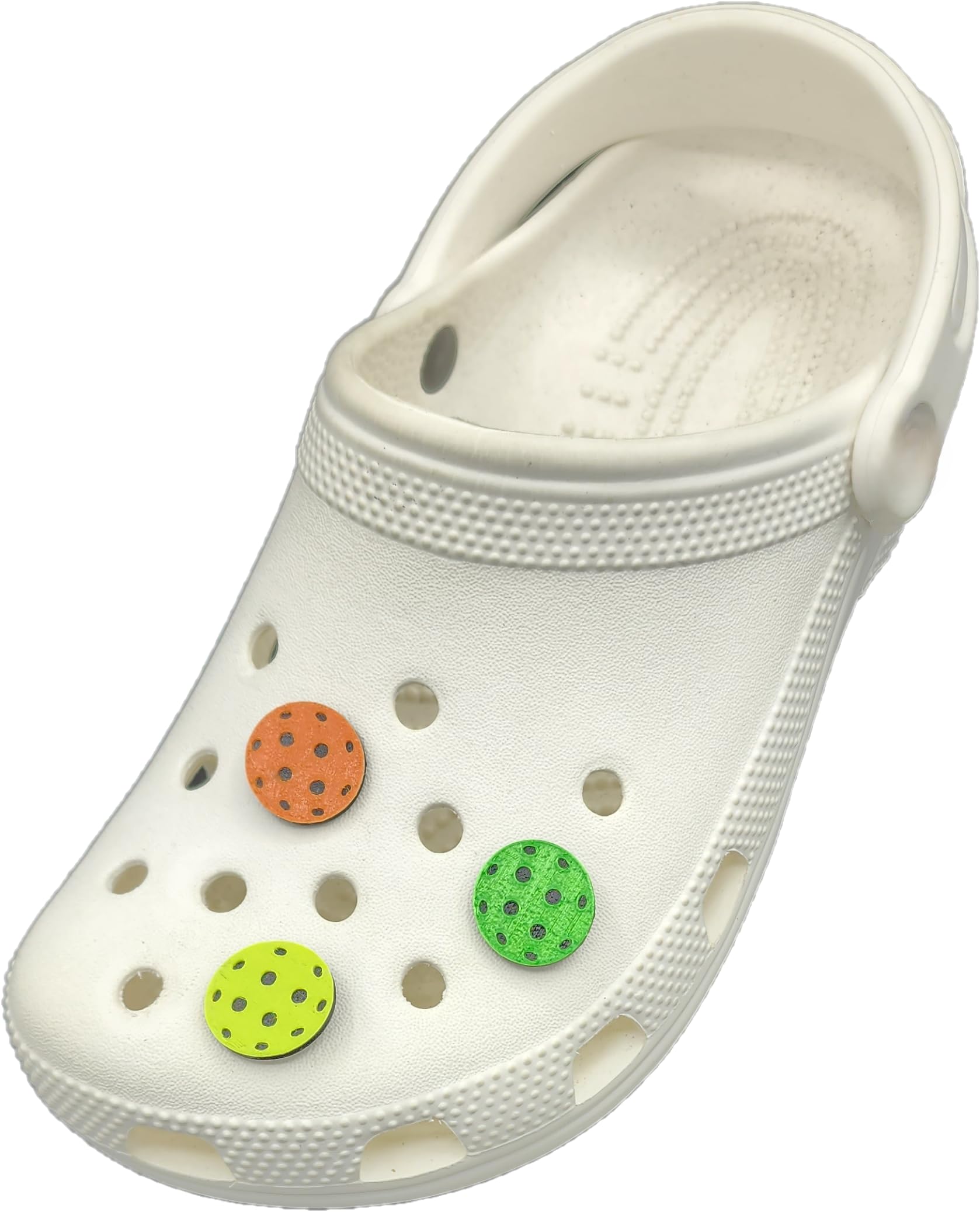 Neon Yellow Pickleball Shoe Charms - Fun Sports Accessories for Pickleball Players & Fans - Perfect for Court Fashion & Team Spirit