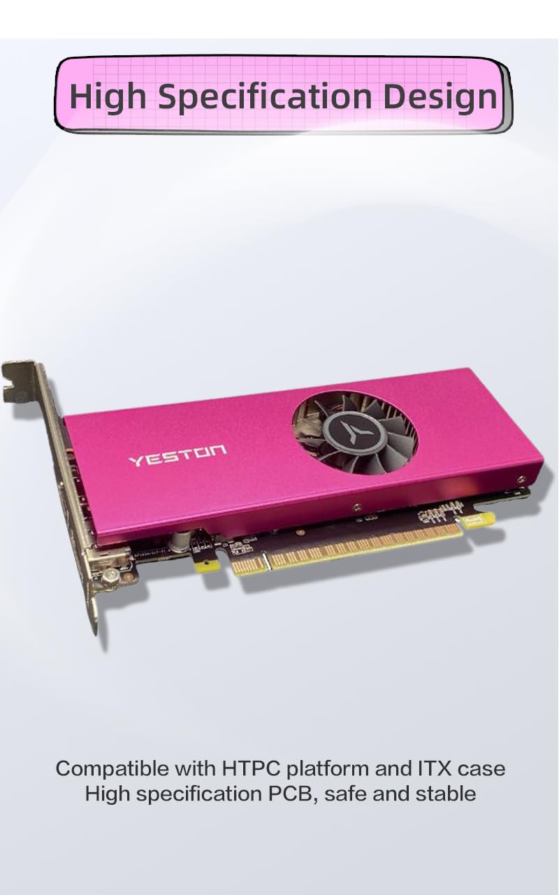 Yeston RTX 3050 6GB GDDR6 Gaming Graphics Card - NVIDIA PCI Express 4.0 x8 Video Card for Desktop PC | High Performance for 1080p Gaming, Video Editing & Streaming