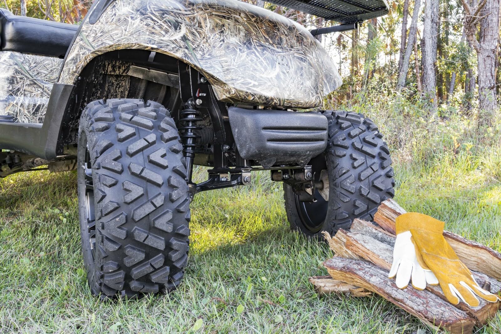 GTW Barrage 23x10-12 Golf Cart Tires - 4-Ply All-Terrain Mud & Off-Road Tires with Self-Cleaning Tread | Universal Fit for 12-Inch Wheels | Set of 4 | Perfect for Golf Carts, ATVs & Utility Vehicles
