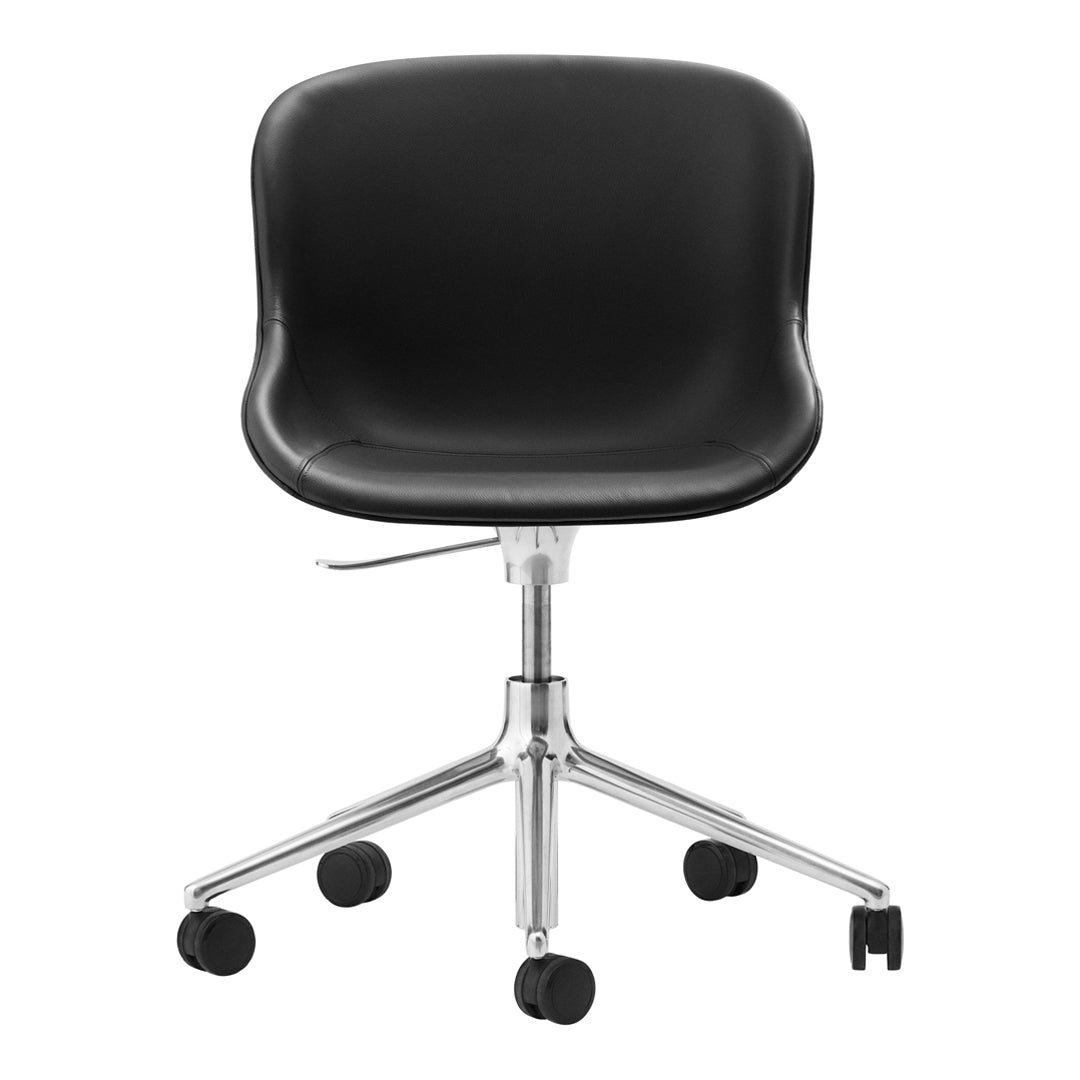 Ergonomic Office Chair with 5-Star Base & Gas Lift - Adjustable Height Upholstered Computer Desk Chair for Home & Office Workspace