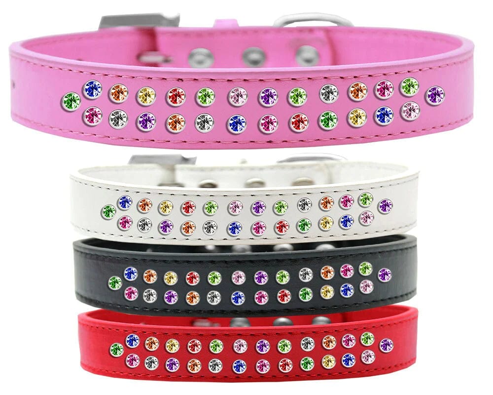 Sparkling Rhinestone Metal Buckle Dog Collar - Stylish & Durable Pet Accessory for Small & Medium Dogs - Perfect for Daily Walks, Parties & Special Occasions