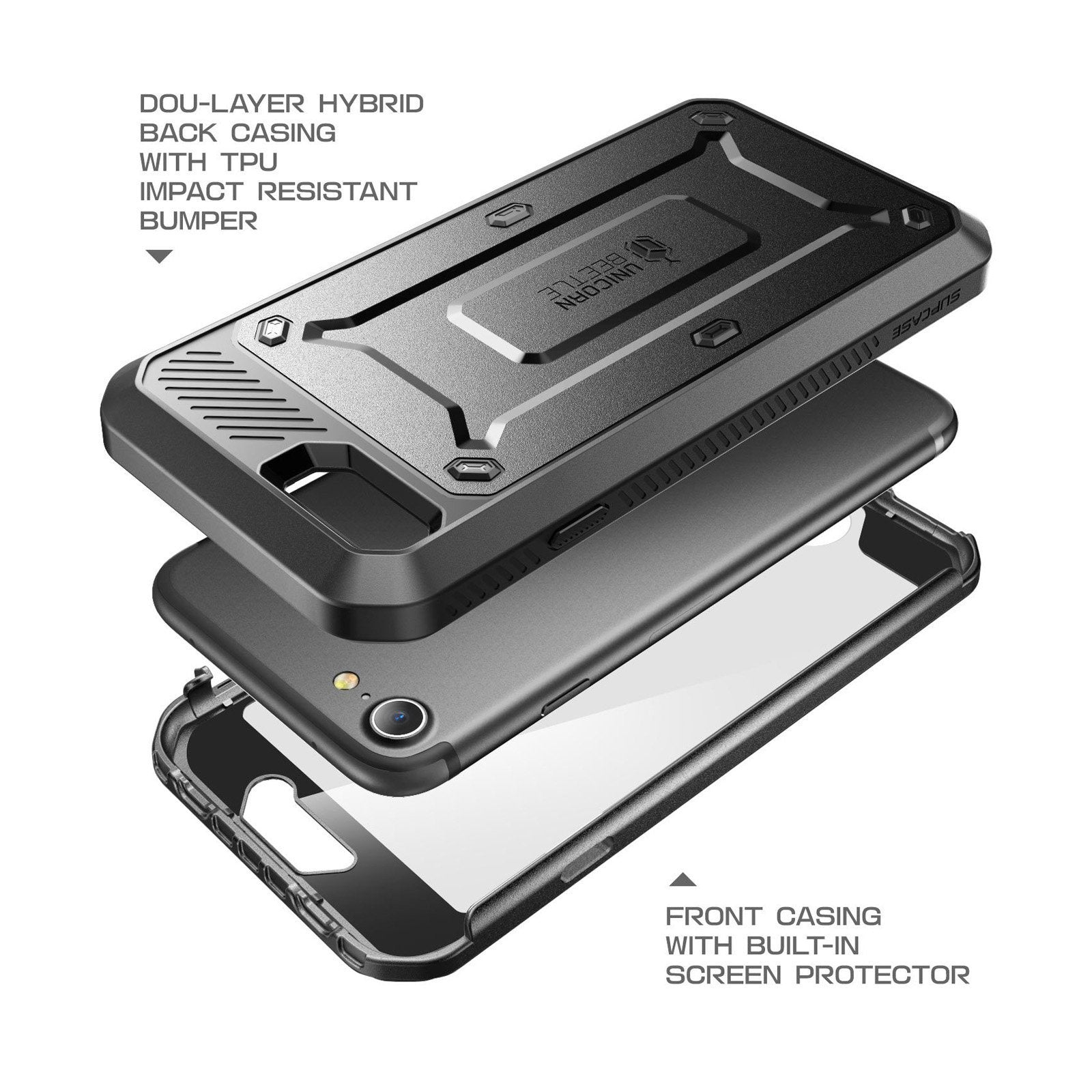 iPhone 7/8 Unicorn Beetle Pro Rugged Full Body Protective Case - Shockproof, Drop Proof & Scratch Resistant Cover for Everyday Use, Outdoor Activities & Travel