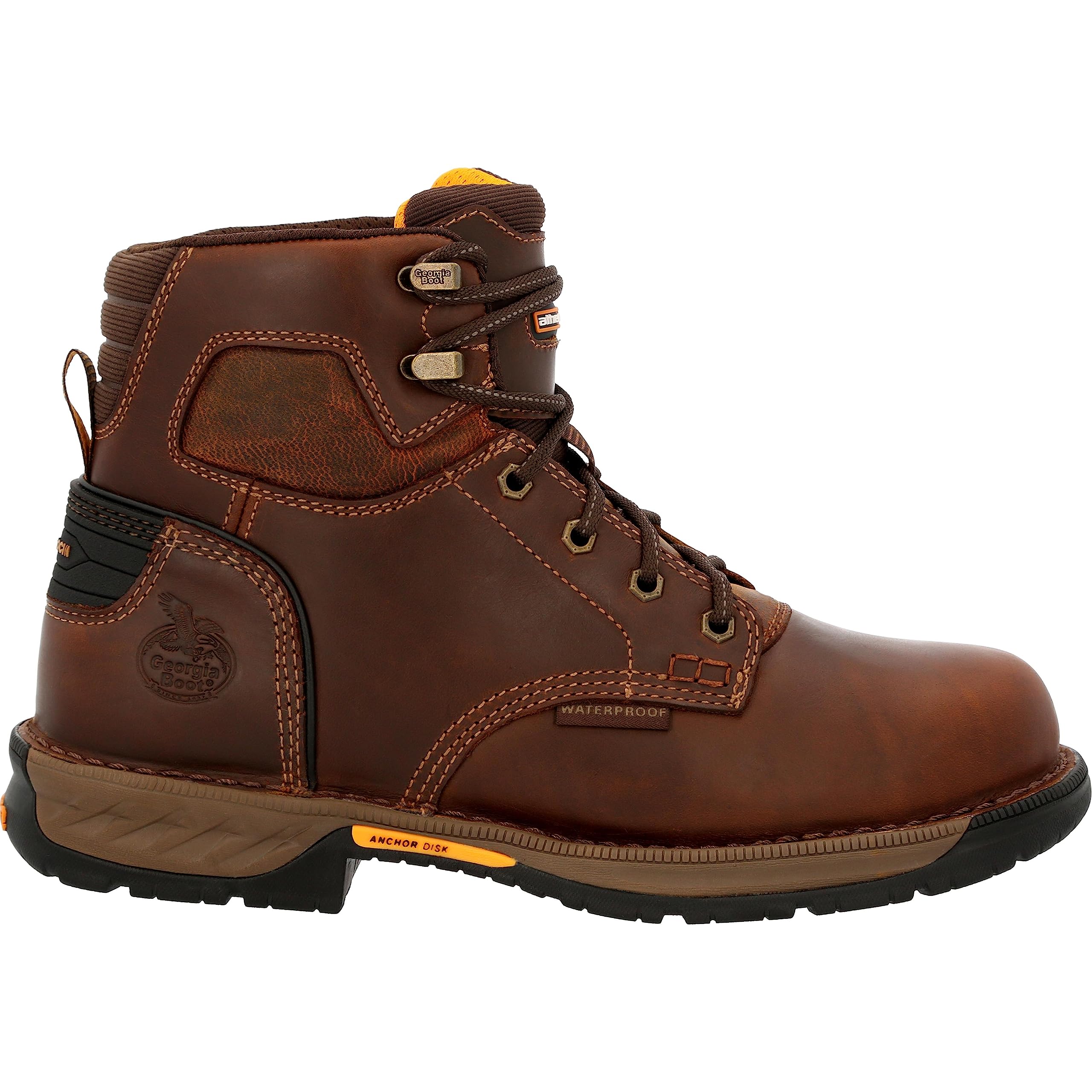 Georgia Boot Men's Athens 360 Industrial Work Boots - Steel Toe, Waterproof & Slip Resistant for Construction, Landscaping & Heavy Duty Work