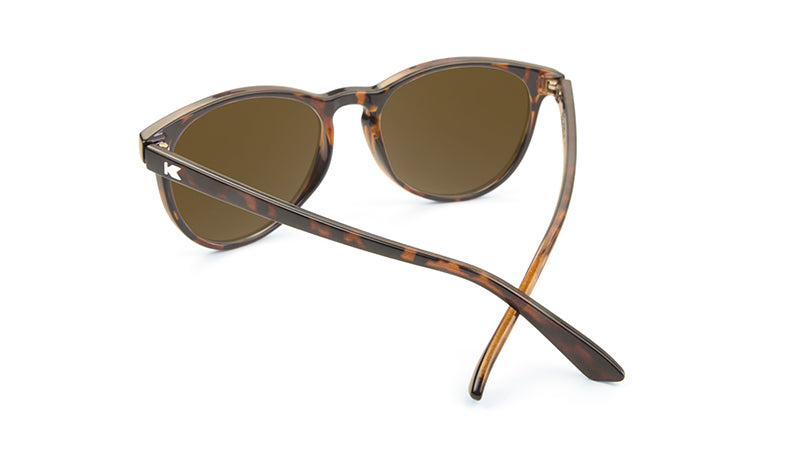 Mai Tais Sunglasses - Glossy Tortoise Shell & Amber Frame - Stylish UV Protection Shades for Women & Men - Perfect for Beach, Driving, and Outdoor Activities