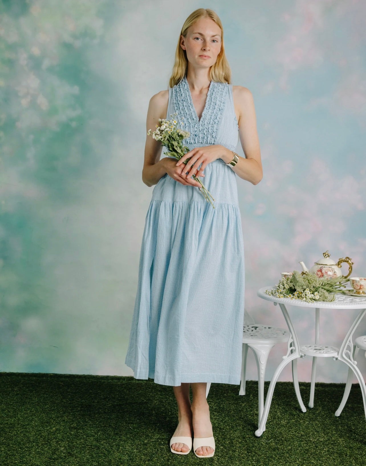 Elegant Eloise Dress for Women | Flowy Summer Dress with Floral Print | Perfect for Weddings, Parties & Casual Outings