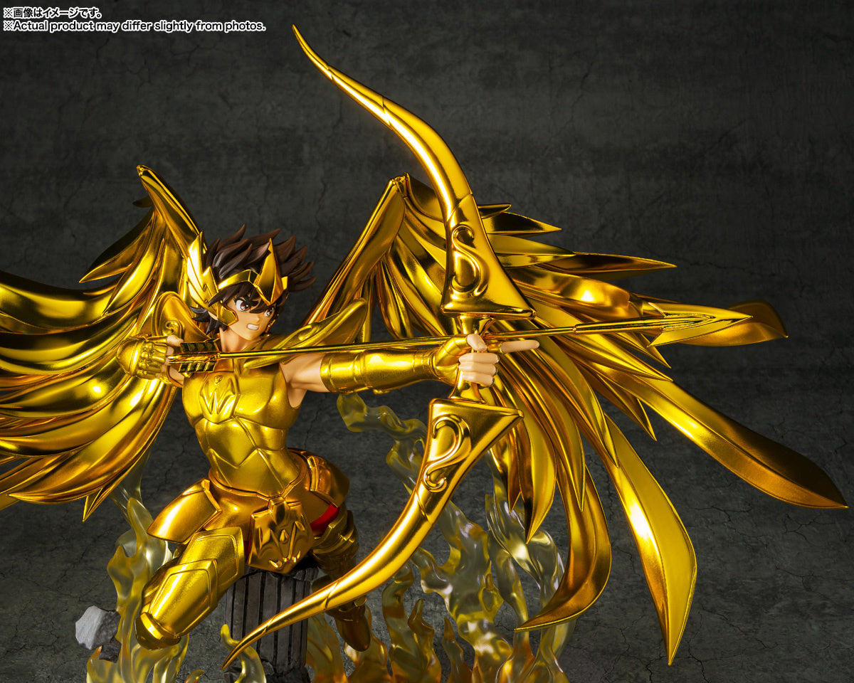 Figuarts Zero Touche Metallique Saint Seiya Sagittarius Seiya Statue - Anime Collectible Figure for Display & Gifting | Perfect for Home Decor, Office Display, and Anime Fans Collection