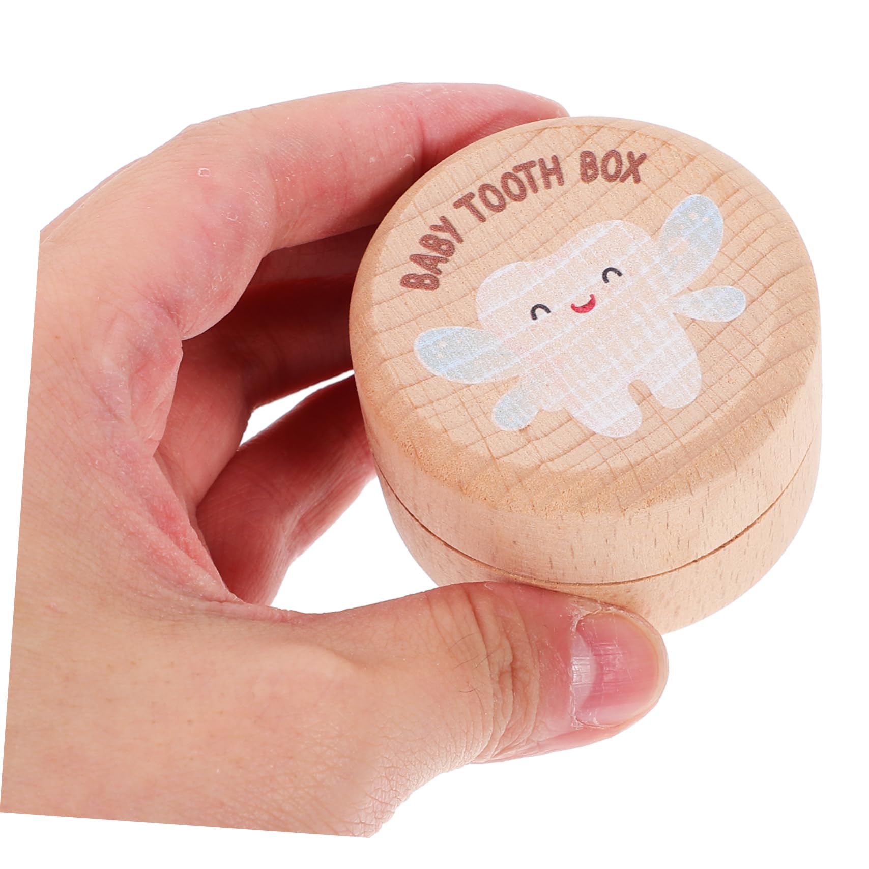 VOSAREA 2-Pack Wooden Tooth Storage Box - Tooth Holder & Organizer Container for Teeth Whitening Trays, Dentures, Braces - Perfect for Travel & Bathroom Organization