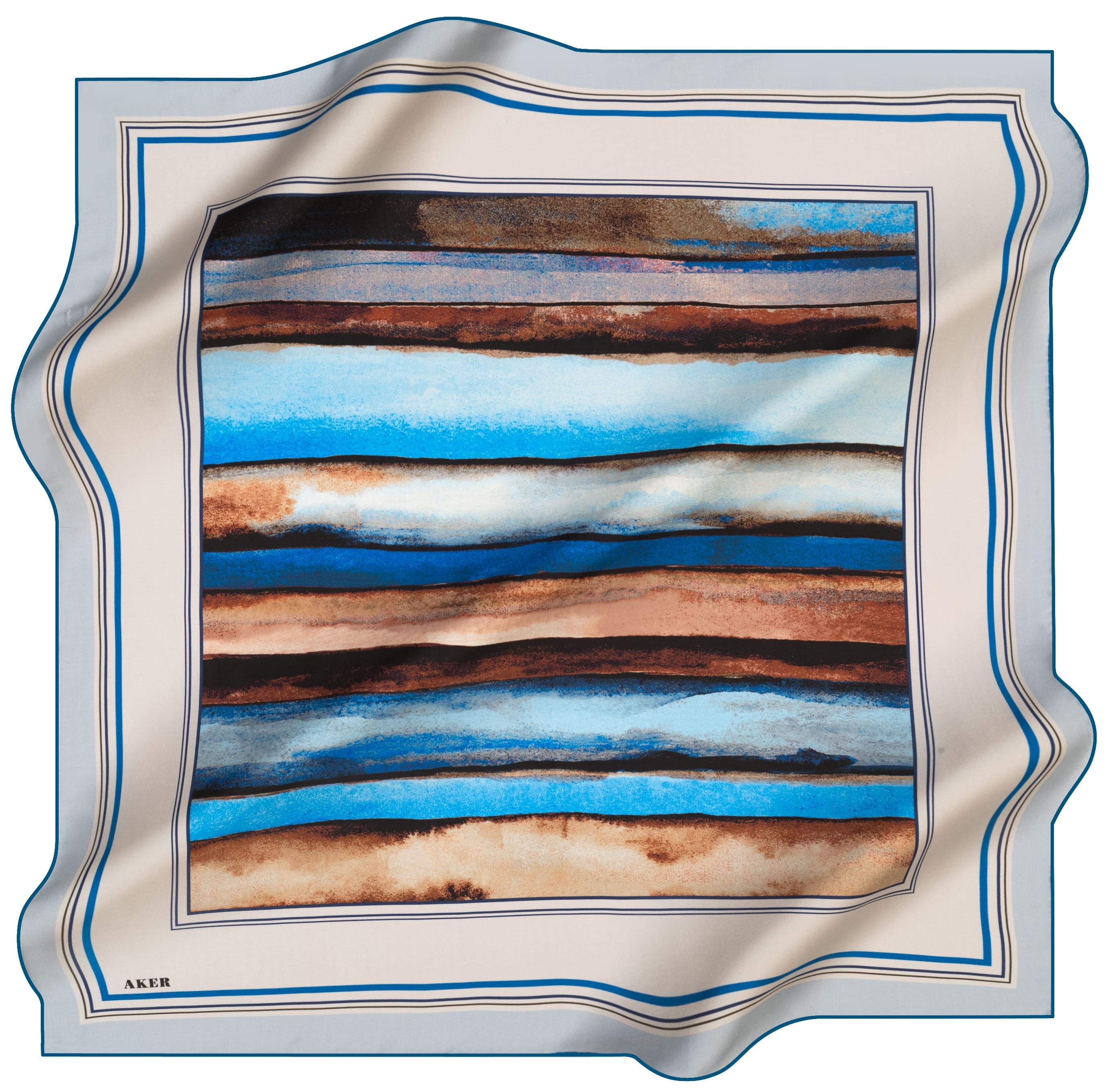 Aker Eliana Turkish Silk Scarf No. 23 - Premium Handmade Shawl for Women, Elegant Fashion Accessory for Parties, Weddings & Special Occasions