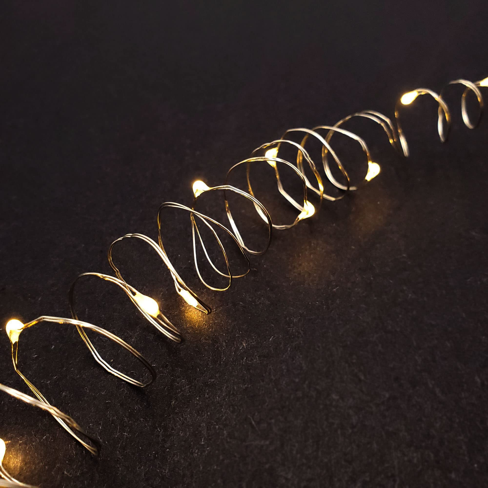 LumaBase Battery Operated LED Fairy String Lights - 3 Pack Warm White Waterproof Outdoor Christmas Decor for Bedroom, Garden, Party & Wedding