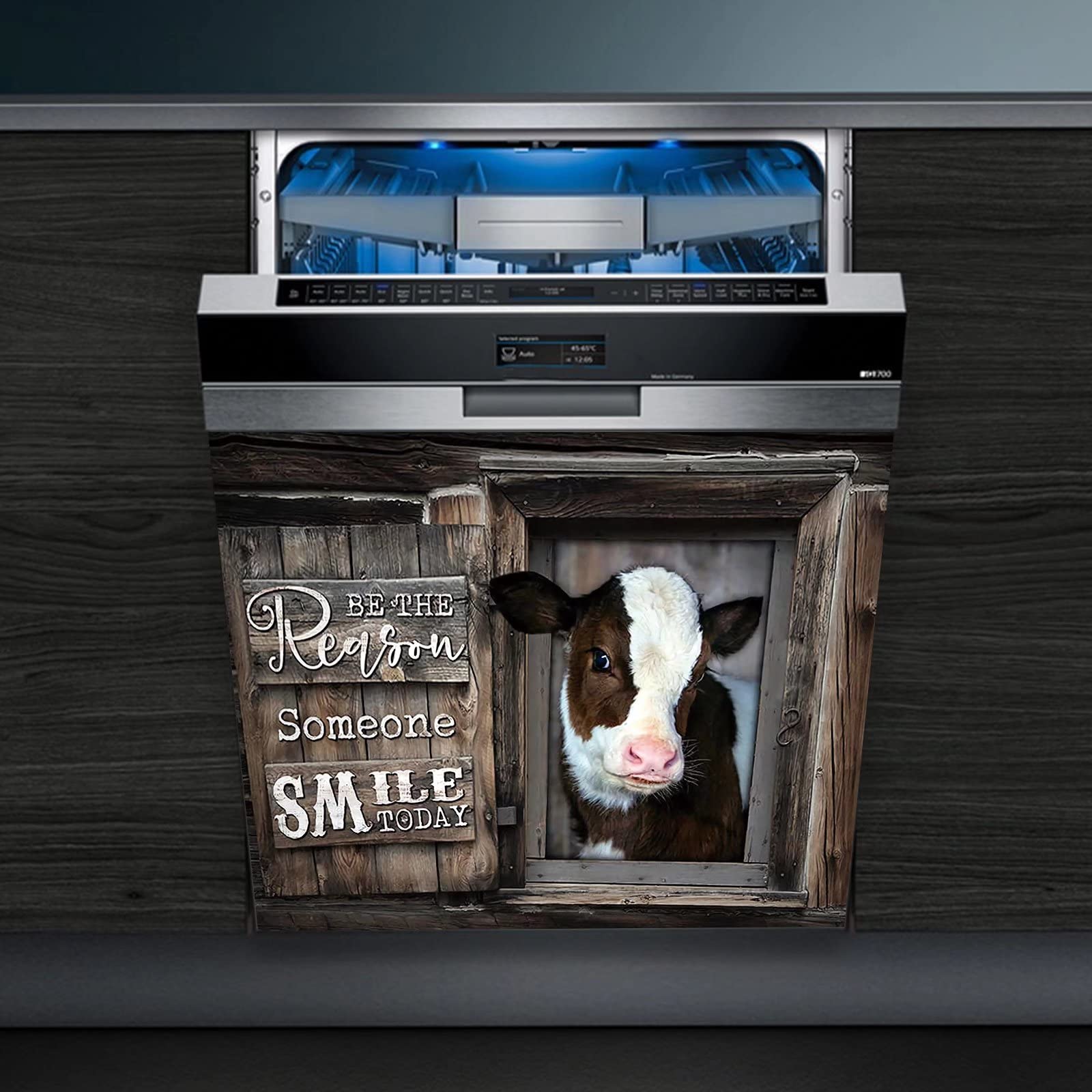 Farmhouse Cow Dishwasher Magnet Cover - 23