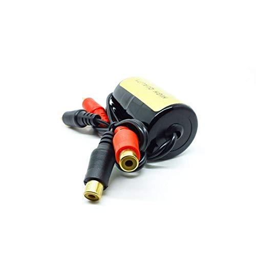Ground Loop Noise Isolator for Home Stereo & Car Audio - Eliminate Hum & Buzz in RCA Audio Systems - Perfect for DJ Equipment, Home Theater & Car Audio Setups