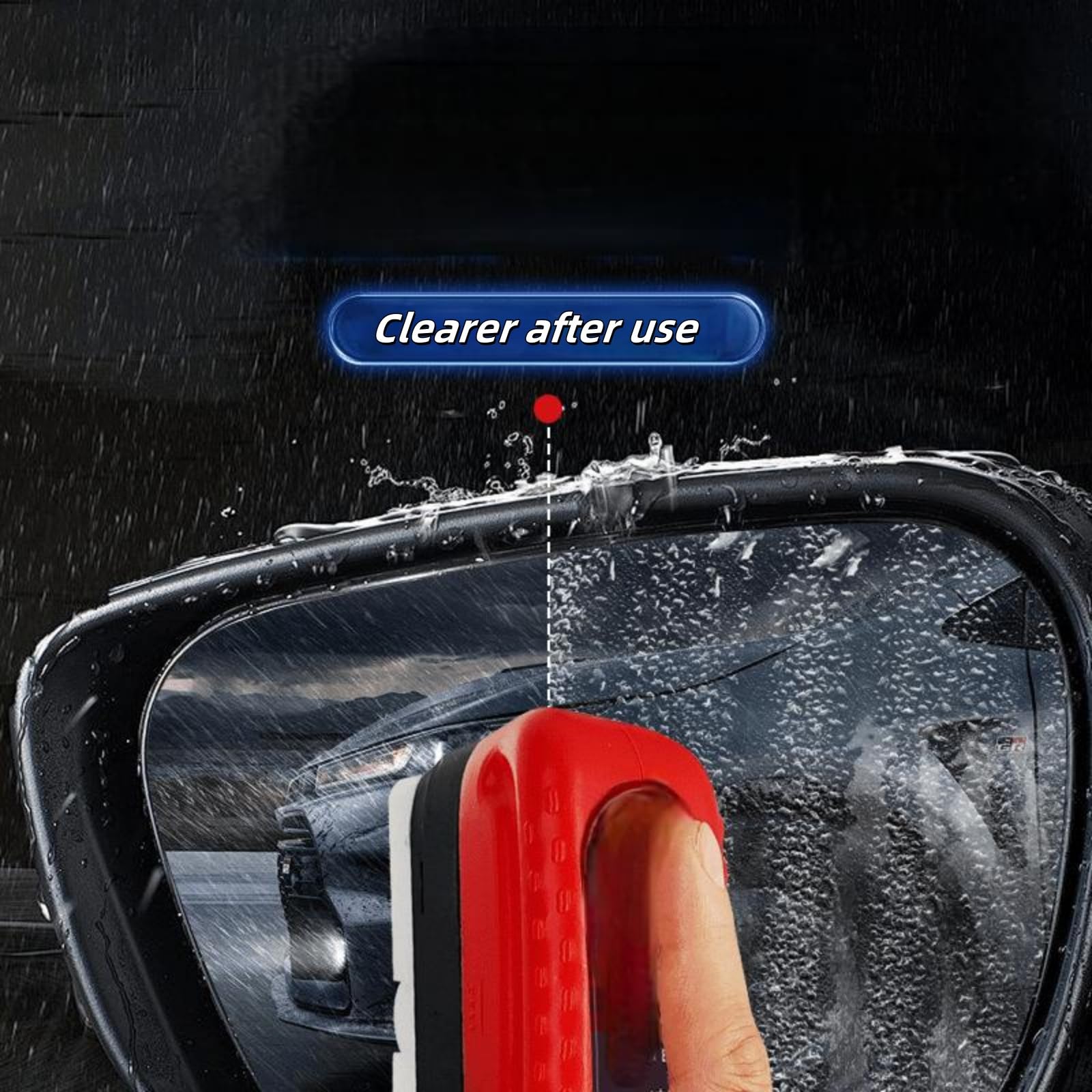 FOLENZU Athartle Window Cleaner Kit - Automotive Glass Cleaning Brush, Windshield Oil Film Remover & Scraper Tool - Perfect for Car, Home & Office Window Cleaning