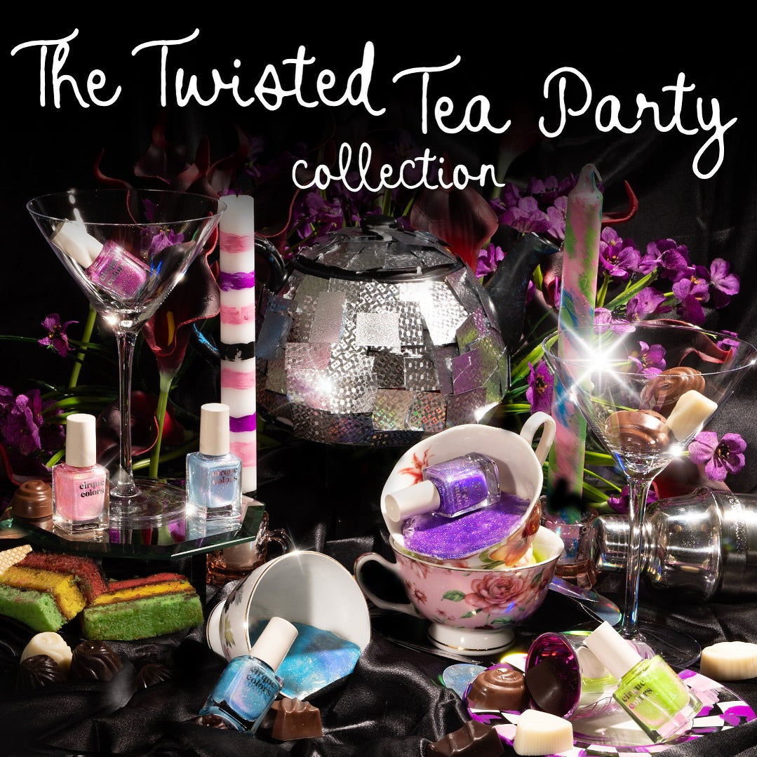 Cirque Colors Twisted Tea Party Nail Polish - 2024 Limited Edition Collection for Manicures & Pedicures | Vegan & Cruelty-Free Nail Lacquer for Women | Perfect for Parties, Weddings & Special Occasions