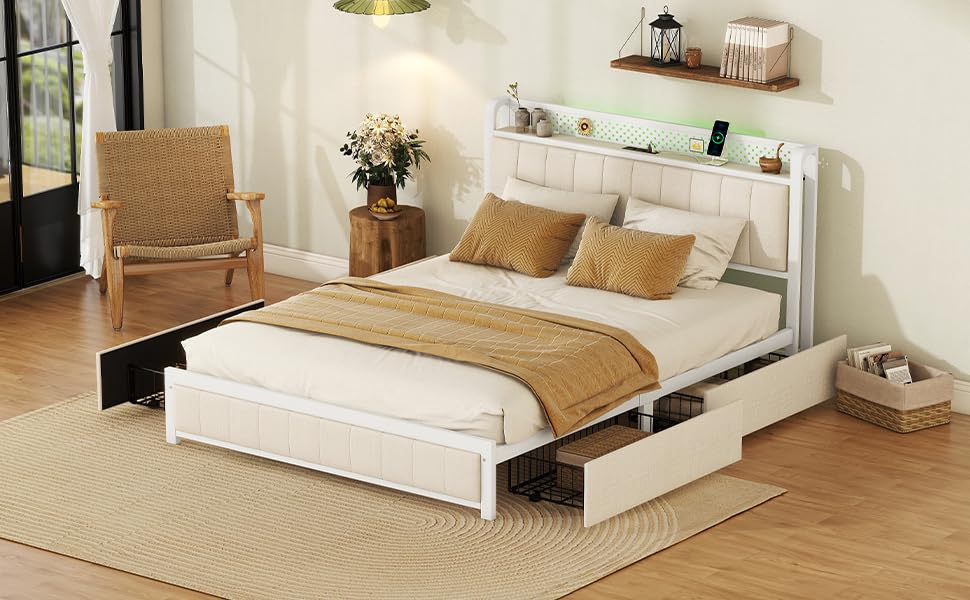 White With Drawers