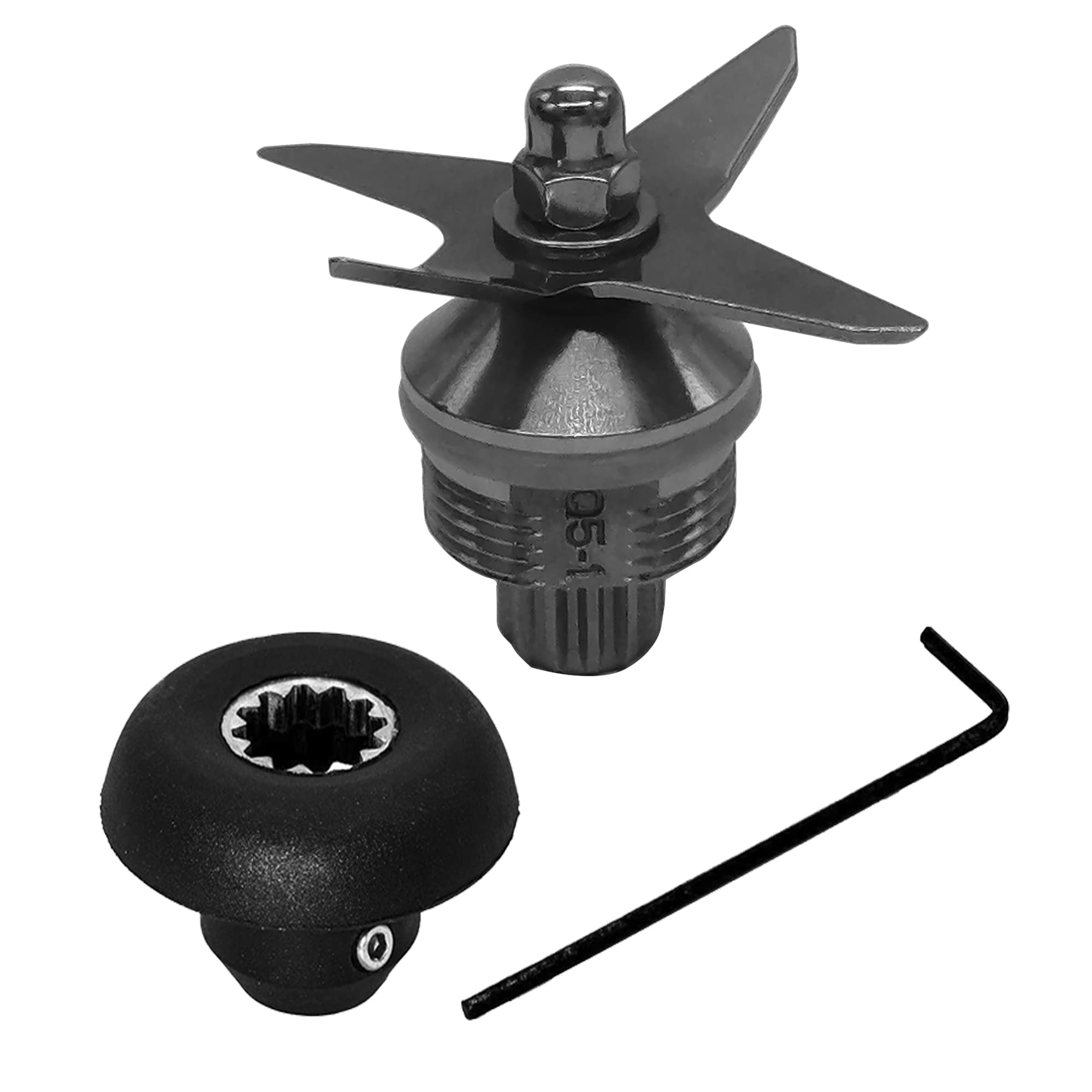 Vitamix Blender Replacement Wet Blade & Drive Socket with Wrench - Compatible with 500, 4500, 5000, 5200, 5500, 6300, E310 Models - Fits 64oz, 48oz, 32oz Old Style Containers - Perfect for Smoothies, Soups & Food Prep