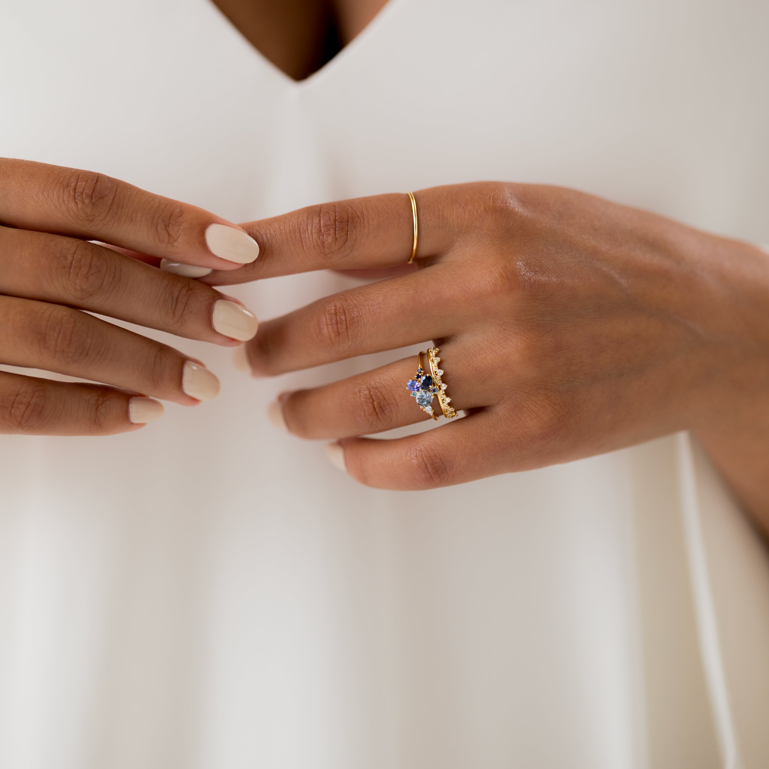 Crystal Clear Water Ring - Elegant Fashion Jewelry for Women | Perfect for Weddings, Parties & Everyday Wear