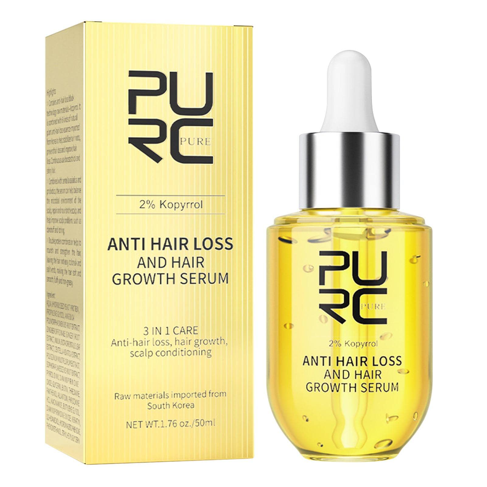 Ginger Hair Growth Oil - 50ml Natural Hair Serum for Thicker, Stronger Hair & Follicle Repair | Balding Treatment & Hair Regrowth Solution | Perfect for Daily Scalp Massage & Damaged Hair Care