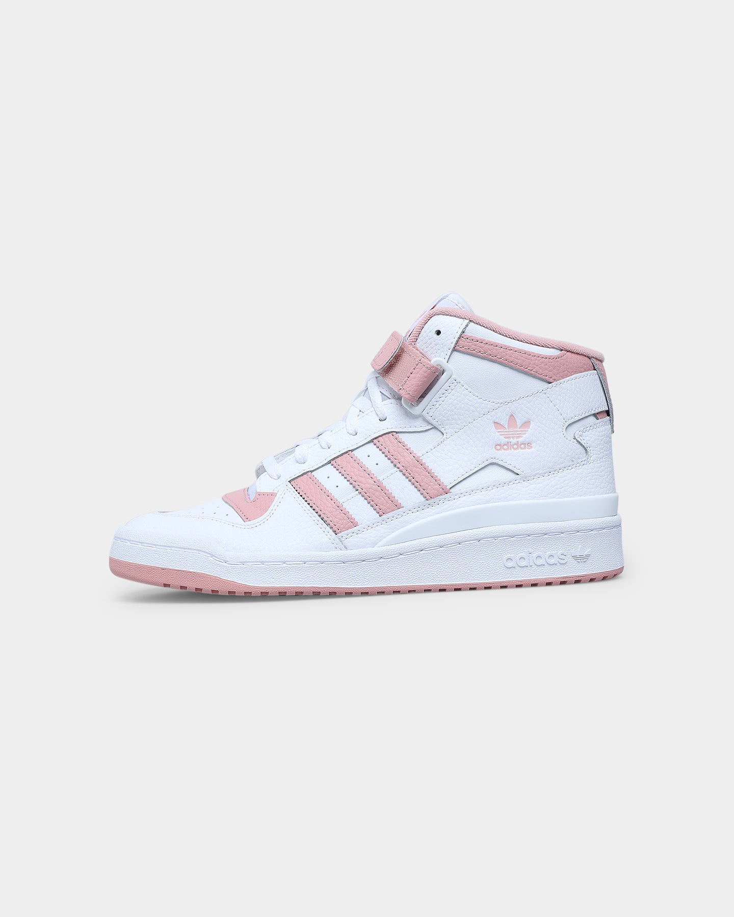Adidas Forum Mid Sneakers - Cloud White/Wonder Mauve/Cloud White | Retro Basketball Shoes for Men & Women | Perfect for Streetwear & Casual Outfits