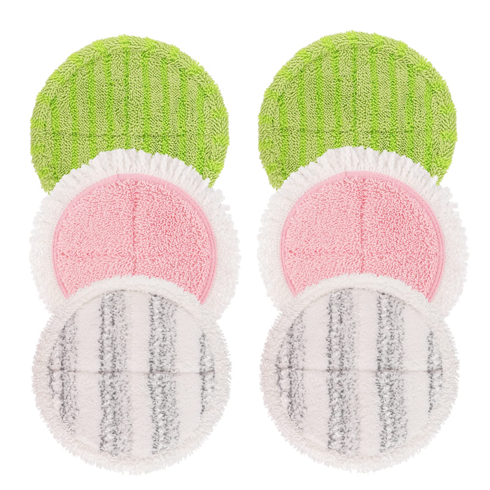 6 Pack Replacement Electric Mop Pads for G700 & P700 Mop - 6.3 Inch Washable Cleaning & Waxing Pads - Perfect for Hardwood Floors, Tile, and Laminate Surfaces