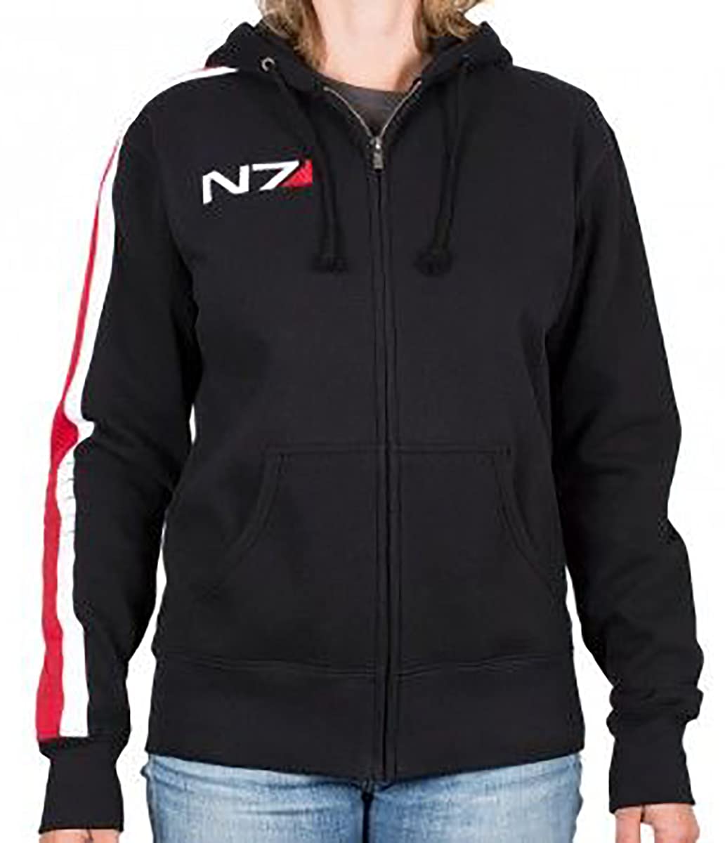 Mass Effect N7 Hoodie for Women - Official Licensed Gaming Sweatshirt - Perfect for Cosplay, Gaming Conventions & Casual Wear