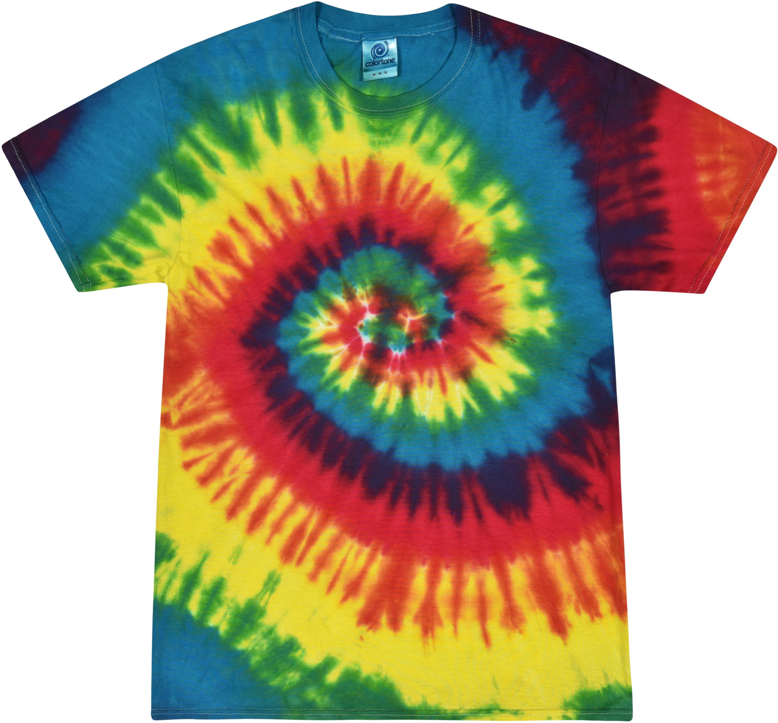Vibrant Colortone Tie Dye T-Shirts for Men & Women | Unisex Short Sleeve Cotton Tees | Perfect for Summer Festivals, Beach Outings & Casual Wear