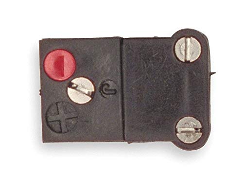 High-Quality TEMPCO Thermocouple Jack - Black, Type J Miniature Connector (Pack of 10) - Perfect for Industrial Temperature Sensors & HVAC Equipment
