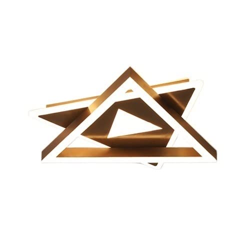 Modern Triangle LED Ceiling Light Fixture - Black & White Atmosphere Lamp for Living Room, Bedroom & Stairwell | Warm Romantic Lighting for Home Decor | Energy-Efficient & Stylish Design for Modern Interiors