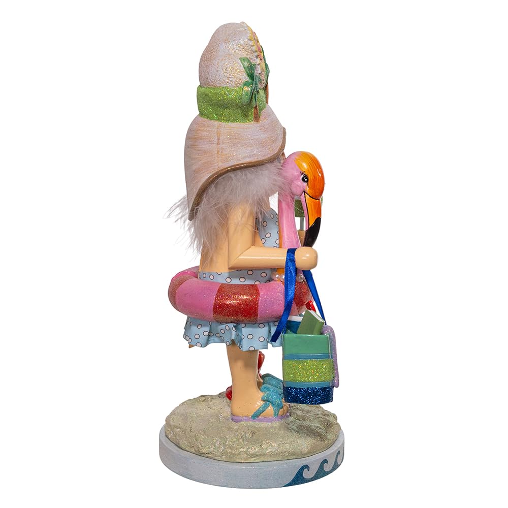 Kurt Adler 15-inch Hollywood Nutcrackers™ Beach Girl Nutcracker - Christmas Holiday Decor, Coastal Themed Home Decoration for Beach House, Living Room & Seasonal Party Decorations