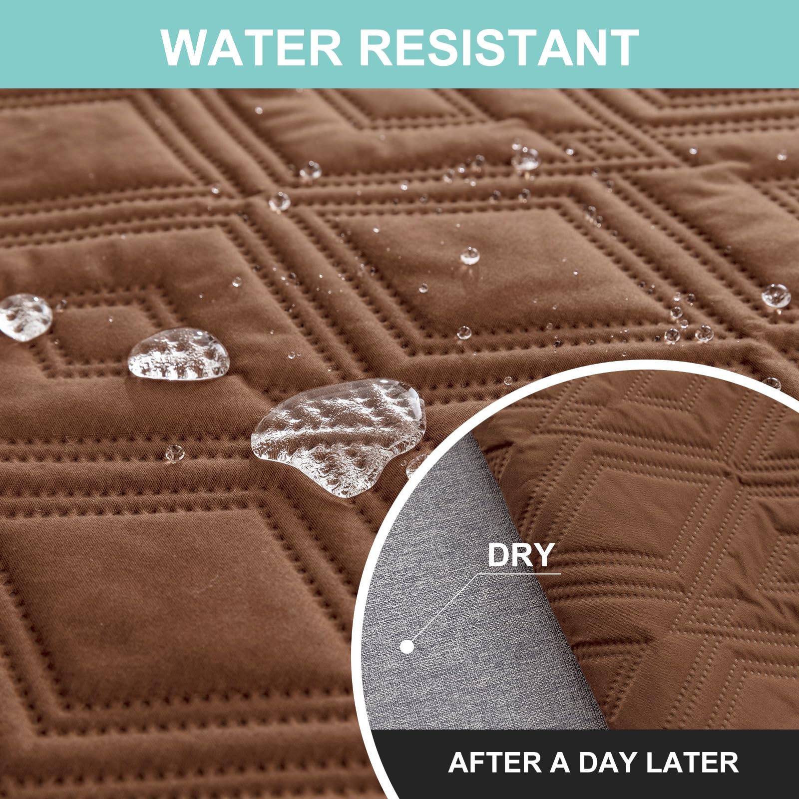 **Reversible L-Shaped Sectional Sofa Cover for Pets & Kids - Brown X-Large - Durable Furniture Protector for Dogs, Chaise Lounge & Living Room**    *(Perfect for Pet Owners & Families - Protects Sofas from Scratches, Spills & Hair - Ideal for Living Rooms, Family Rooms & Pet-Friendly Spaces)*