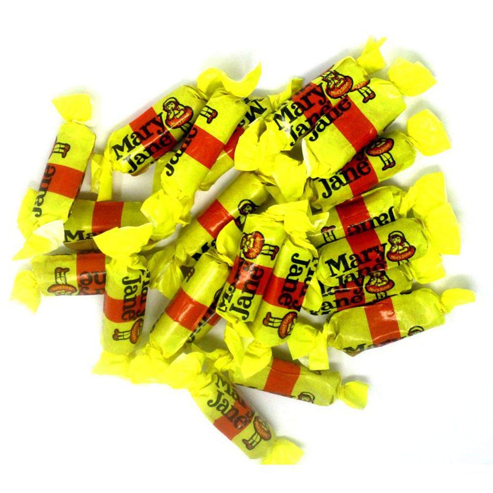 Mary Jane Candy 2 lbs - Classic Peanut Butter Chews - Bulk Halloween Candy, Party Favors & Office Treats
