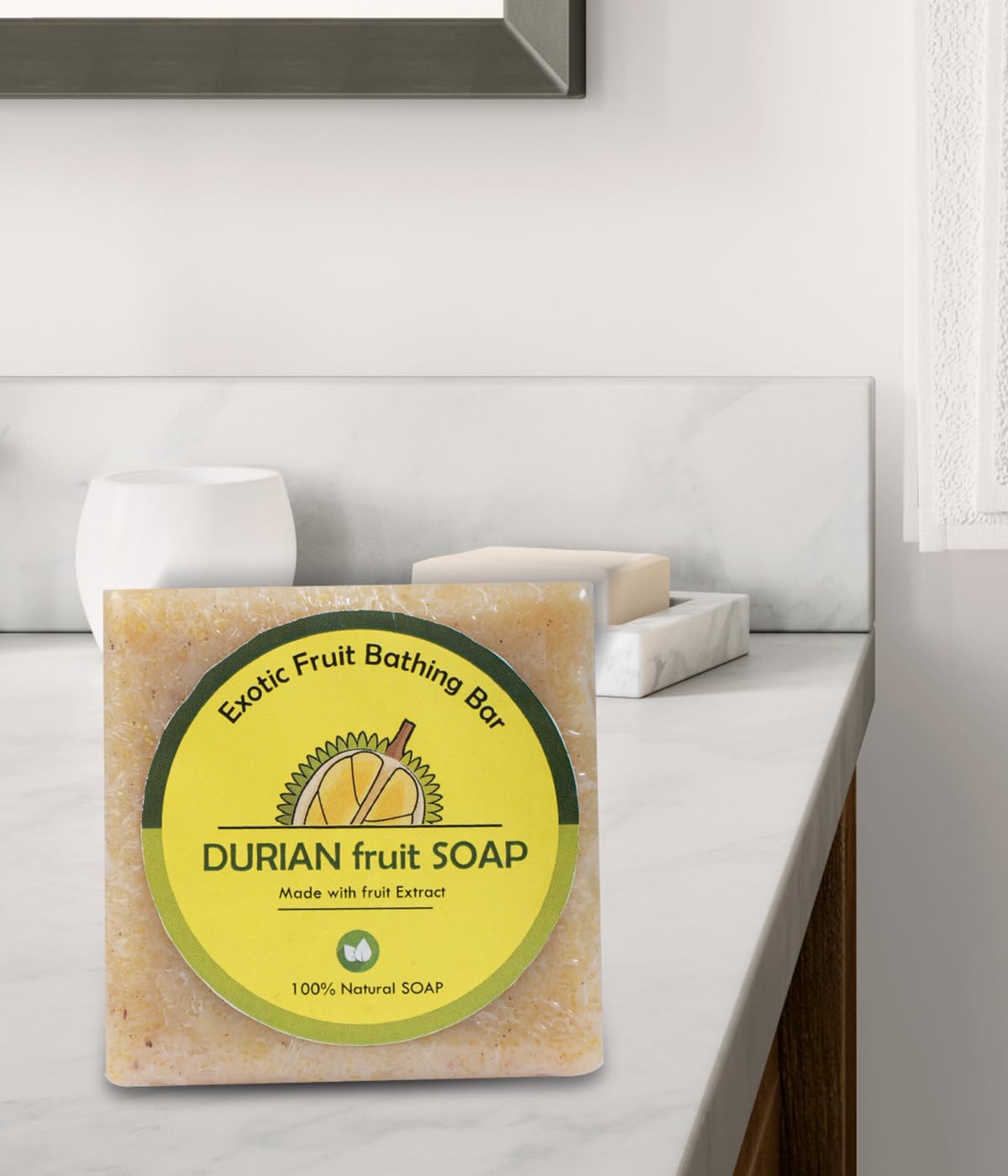 Natural Durian Fruit Soap for Skin Care - Exotic Tropical Aroma, Moisturizing & Nourishing - Perfect for Daily Bath, Spa & Gift Giving