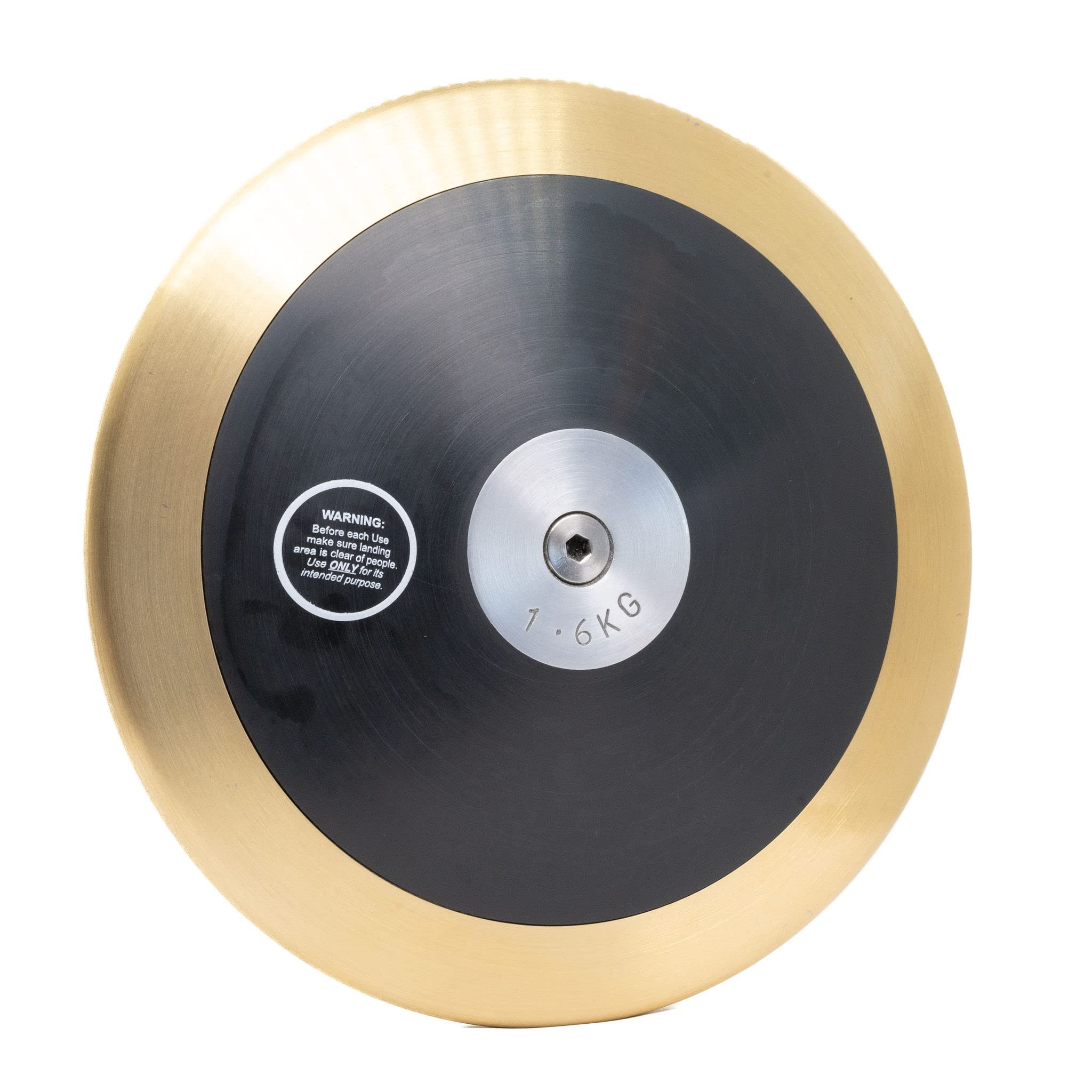 1.6kg High Spin Discus for Men & High School Athletes - 85% Brass Rim Weight, Rated to 170 Feet - Perfect for Track & Field Training and Competitions