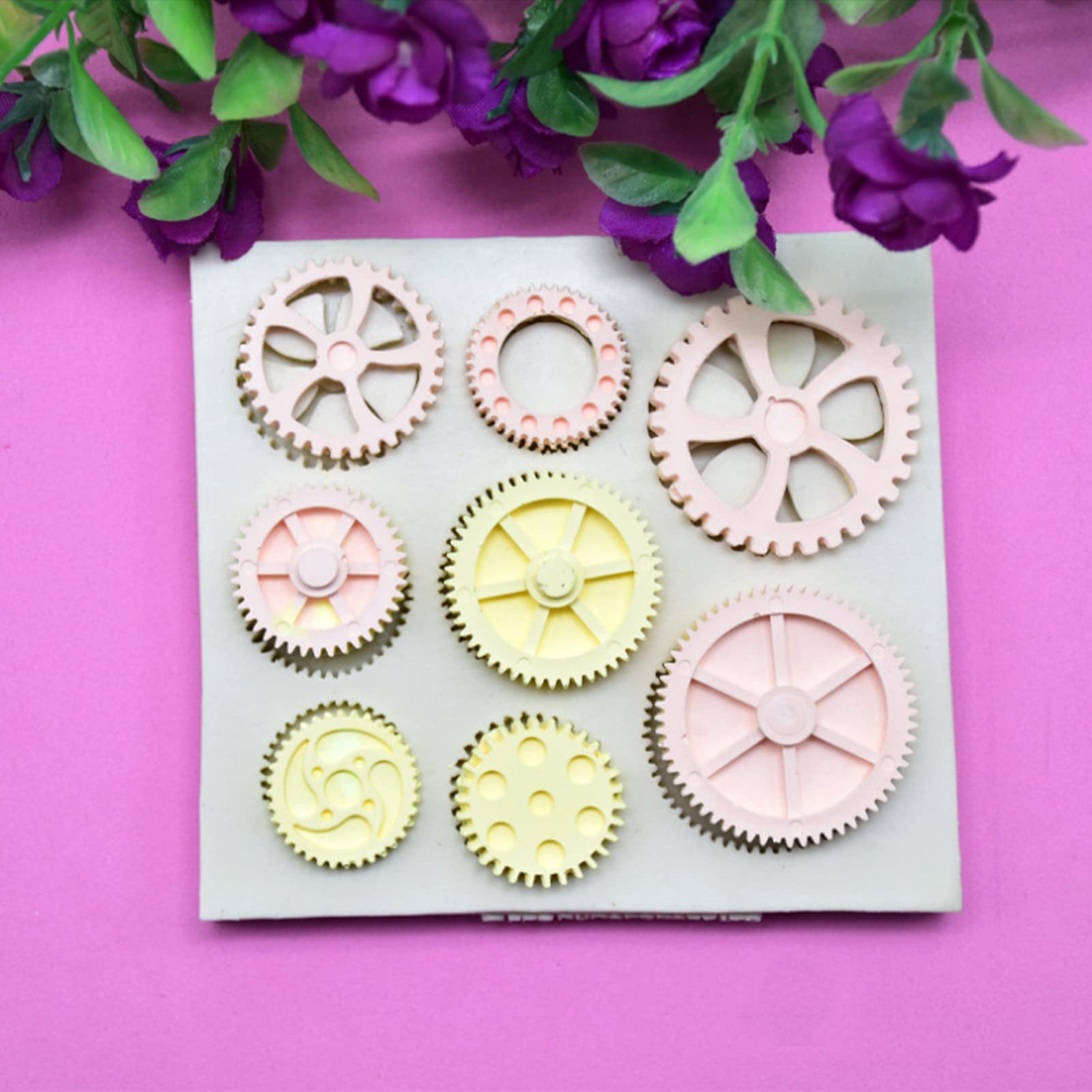 Premium Silicone Fondant Molds - Wheel Tire Shape Chocolate Candy Molds for Cake Decorating, Baking & DIY Desserts (Light Grey) - Perfect for Birthday Cakes, Cupcakes & Party Treats