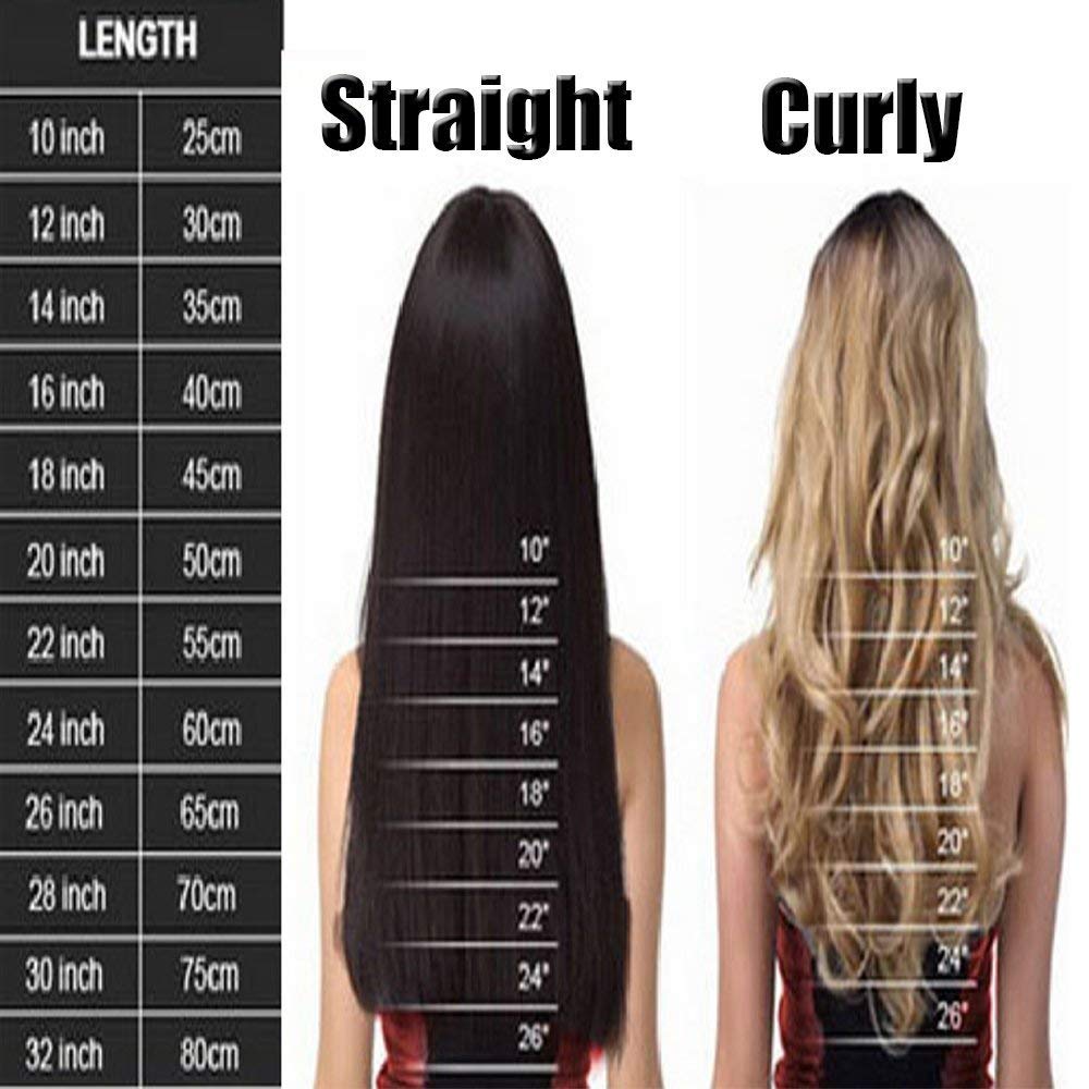 BLUSHIA 22 Inch Curly Wavy Clip-in Hair Extensions with 5 Clips - Natural Black Human Hair for Volume & Length - Perfect for Parties, Weddings & Daily Styling