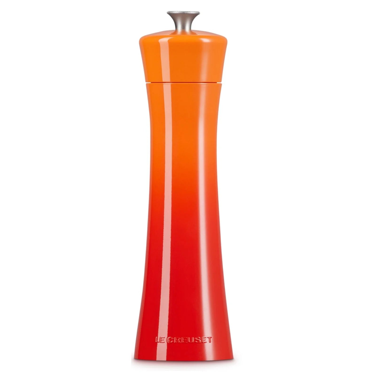 Le Creuset 20cm Flame Salt Mill - Premium Ceramic Grinder for Gourmet Cooking & Kitchen Use - Perfect for Seasoning, Baking & Grilling